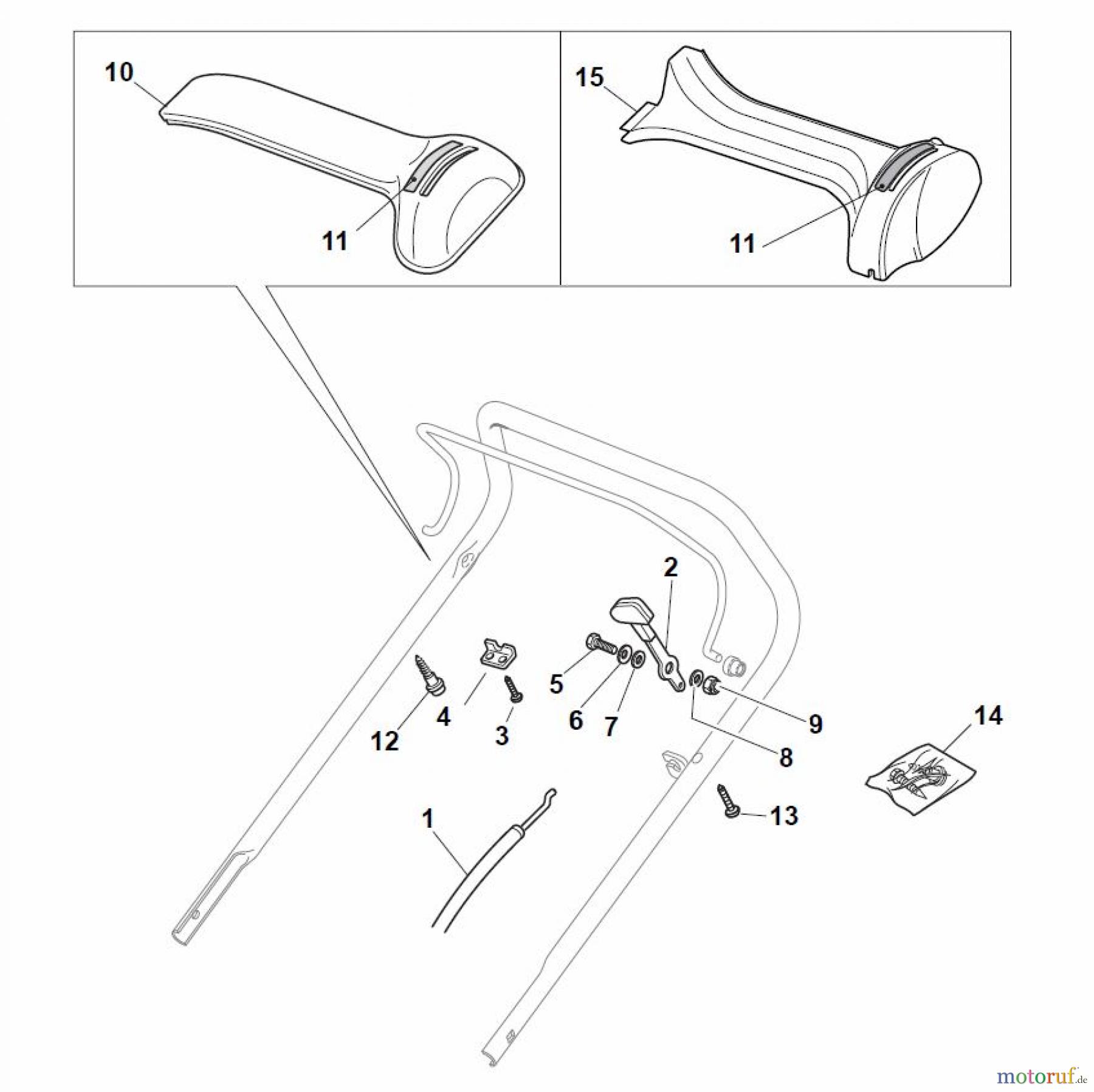 Global Garden Products GGP Rasenmäher Baujahr 2017 Benzin Mit Antrieb 2017 NTL 484 TR/E - 484 TRQ/E Dashboards