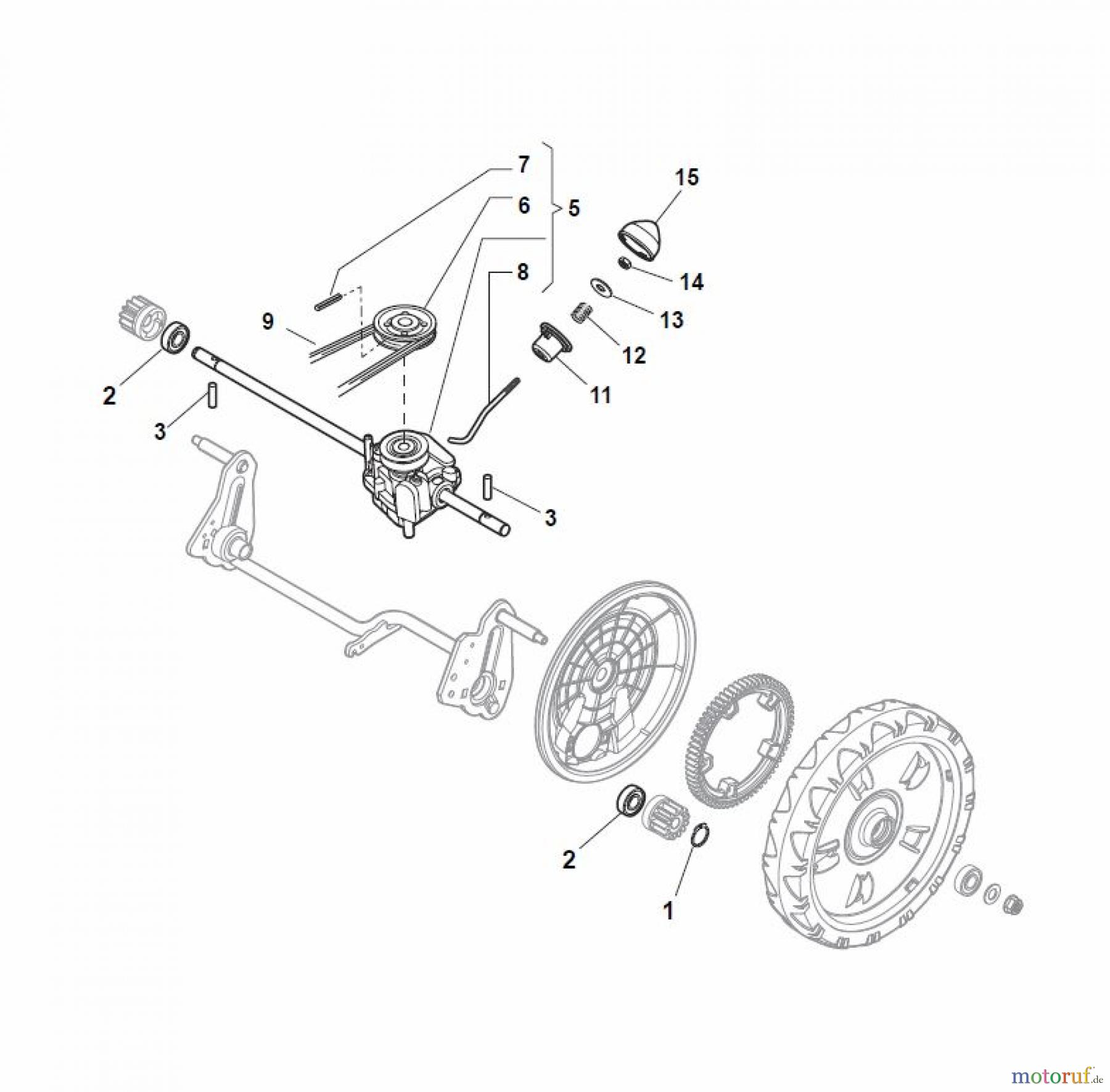  Global Garden Products GGP Rasenmäher Baujahr 2017 Benzin Mit Antrieb 2017 NTL 484 TR/E - 484 TRQ/E Transmission