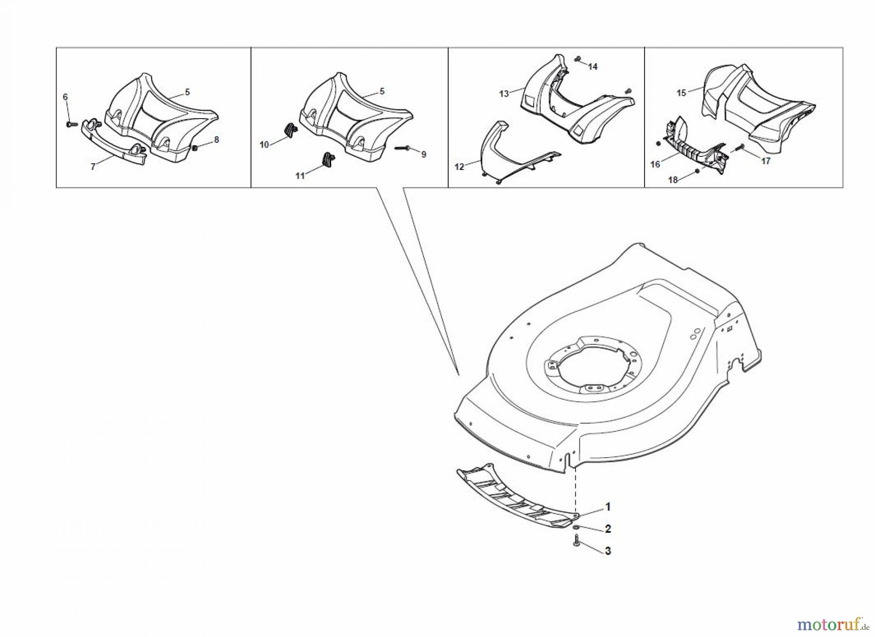 Global Garden Products GGP Rasenmäher Baujahr 2017 Benzin Mit Antrieb 2017 NTL 484 TR/E 4S - TRQ/E 4S Mask