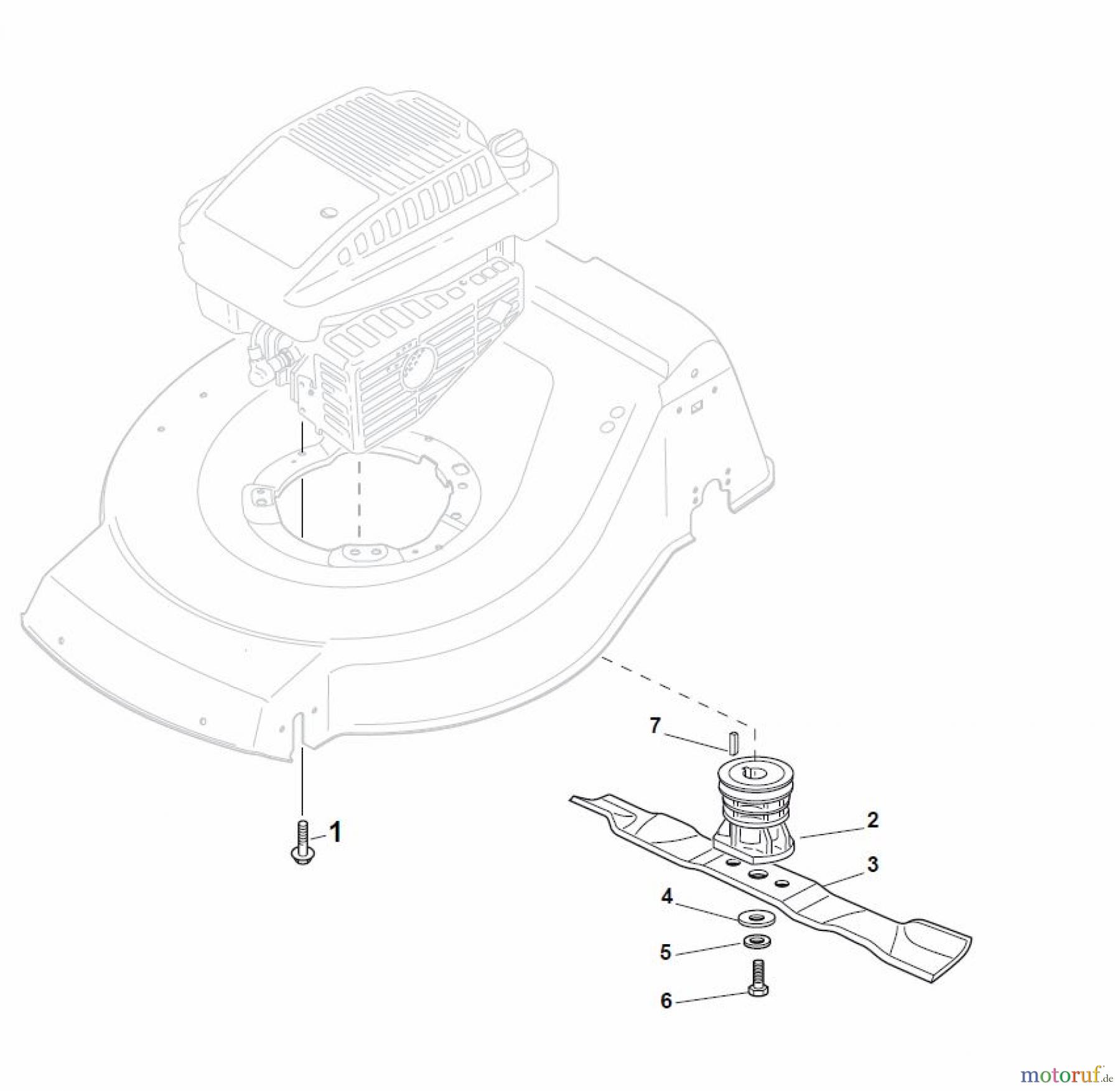 Global Garden Products GGP Rasenmäher Baujahr 2017 Benzin Mit Antrieb 2017 NTL 484 TR/E 4S - TRQ/E 4S Blade for DELTA Grass Catcher
