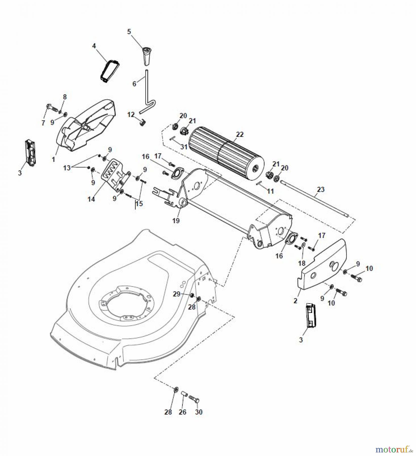 Global Garden Products GGP Rasenmäher Baujahr 2017 Benzin Mit Antrieb 2017 NTL 484 TR/E-R (Roller) Ass.Y Roller