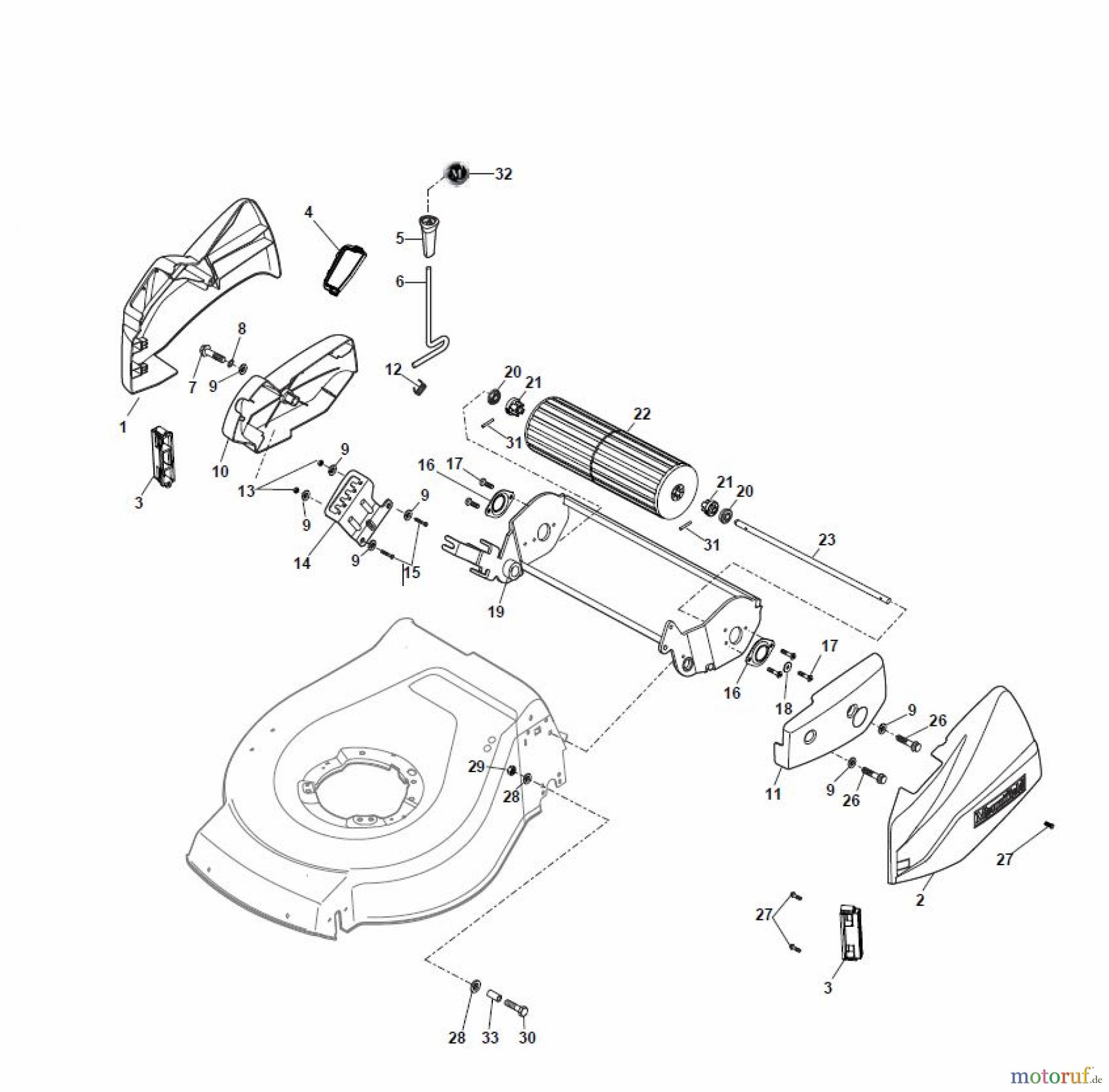  Global Garden Products GGP Rasenmäher Baujahr 2017 Benzin Mit Antrieb 2017 NTL 484 TR-R (Roller) Ass.Y Roller