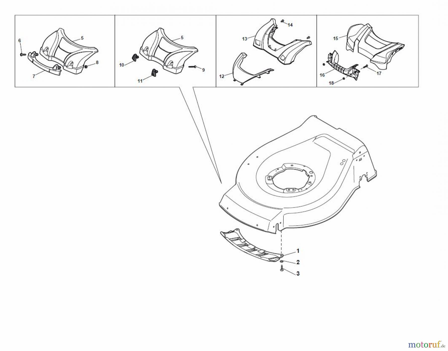 Global Garden Products GGP Rasenmäher Baujahr 2017 Benzin Mit Antrieb 2017 NTL 484 W TR 4S - W TRQ 4S Mask