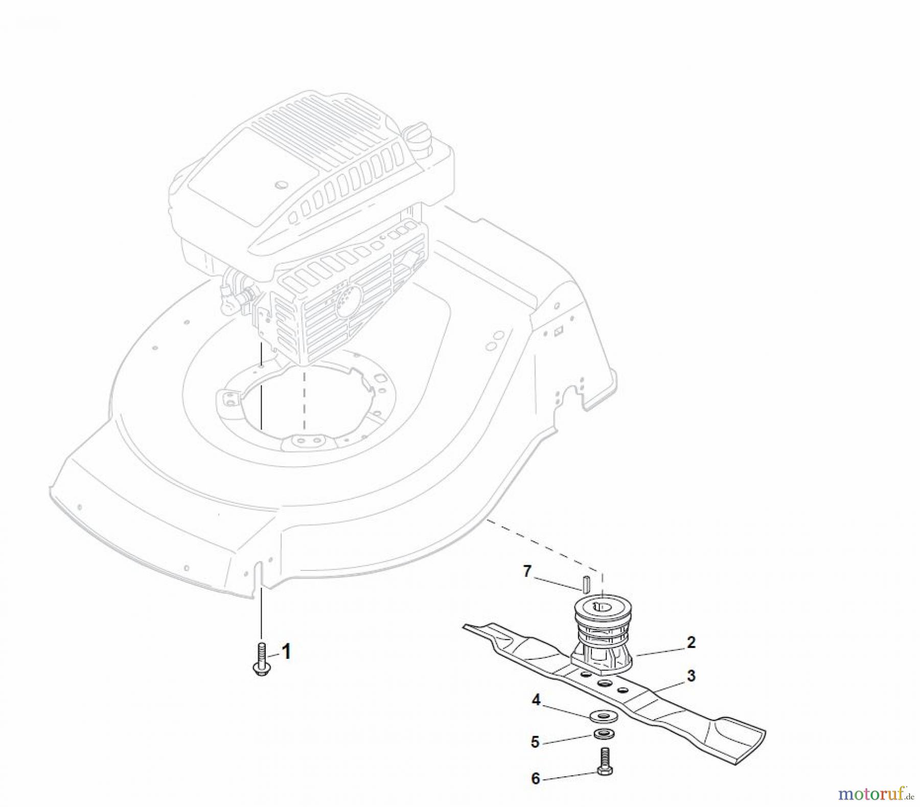 Global Garden Products GGP Rasenmäher Baujahr 2017 Benzin Mit Antrieb 2017 NTL 484 W TR 4S - W TRQ 4S Blade for DELTA Grass Catcher
