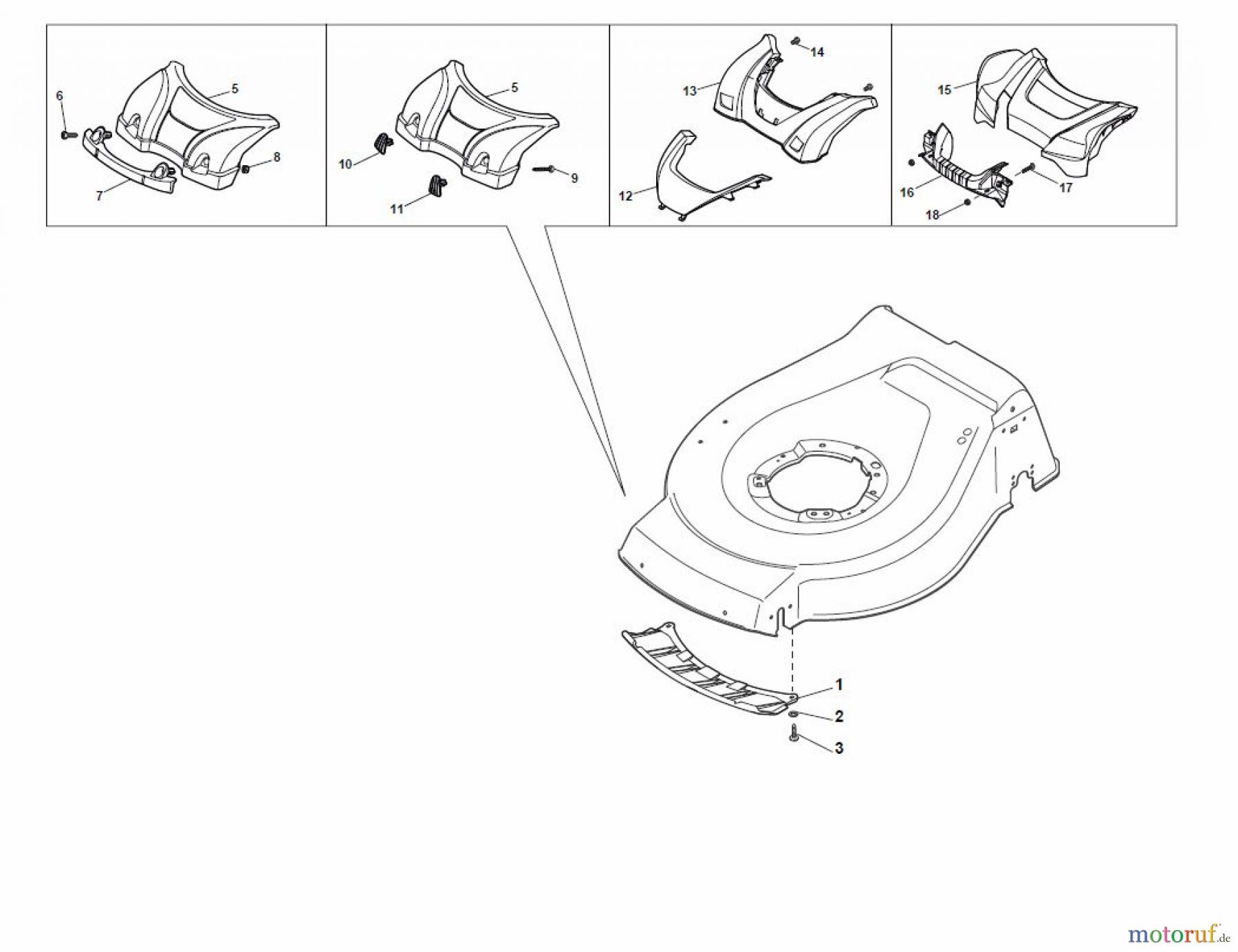 Global Garden Products GGP Rasenmäher Baujahr 2017 Benzin Mit Antrieb 2017 NTL 534 W TR - 534 W TRQ Mask