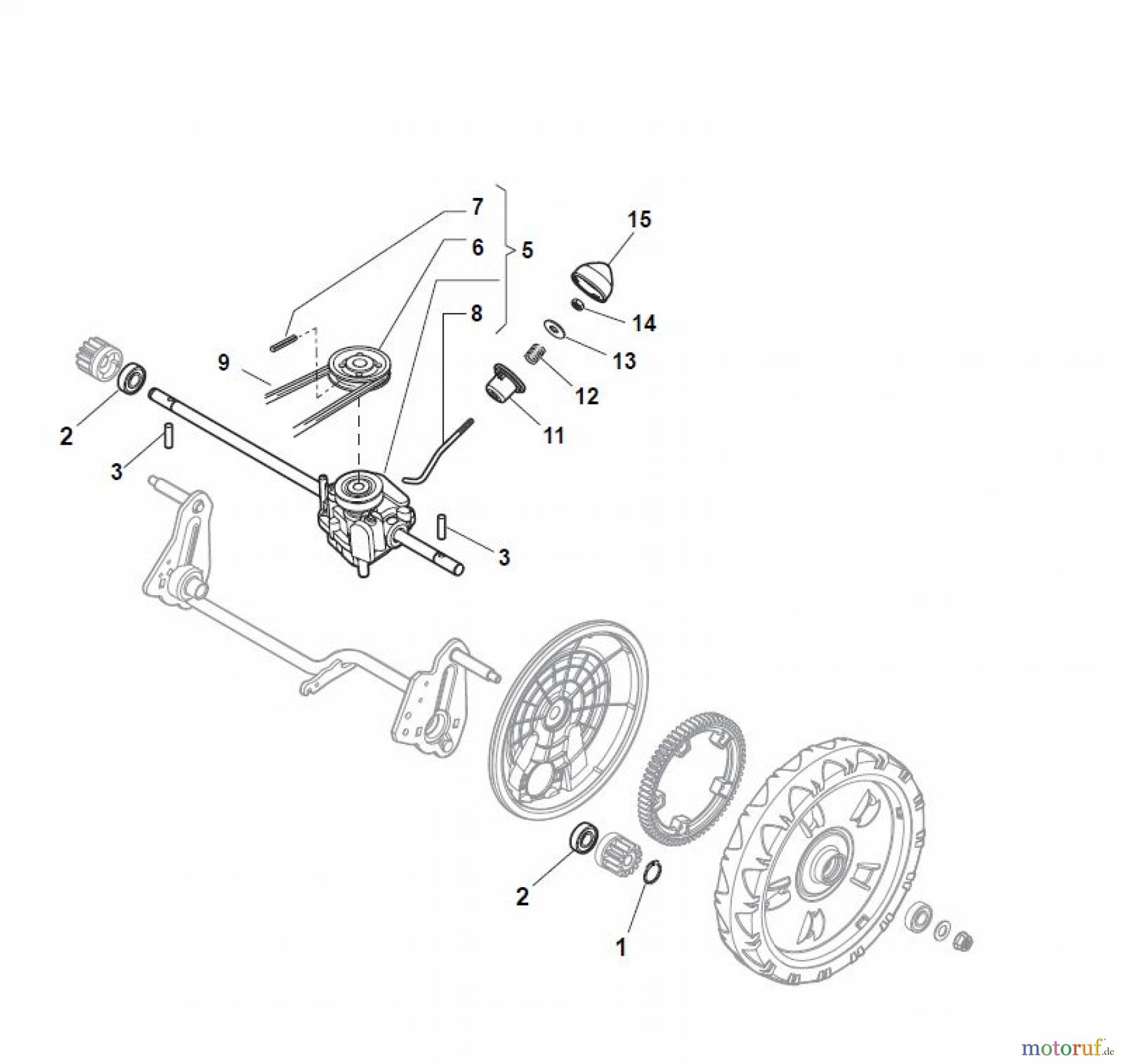  Global Garden Products GGP Rasenmäher Baujahr 2017 Benzin Mit Antrieb 2017 NTL 534 W TR - 534 W TRQ Transmission