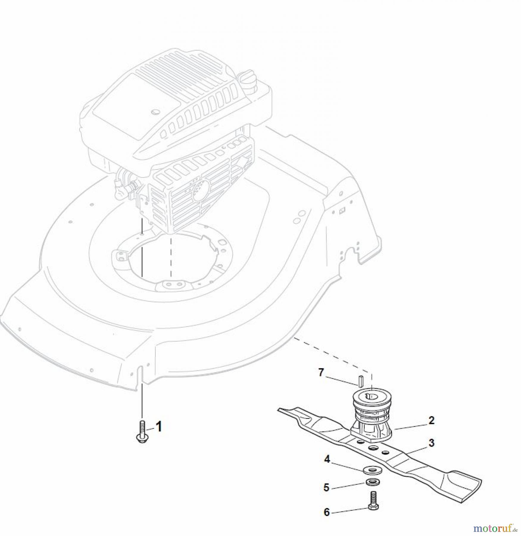 Global Garden Products GGP Rasenmäher Baujahr 2017 Benzin Mit Antrieb 2017 NTL 534 W TR - 534 W TRQ Blade for DELTA Grass Catcher