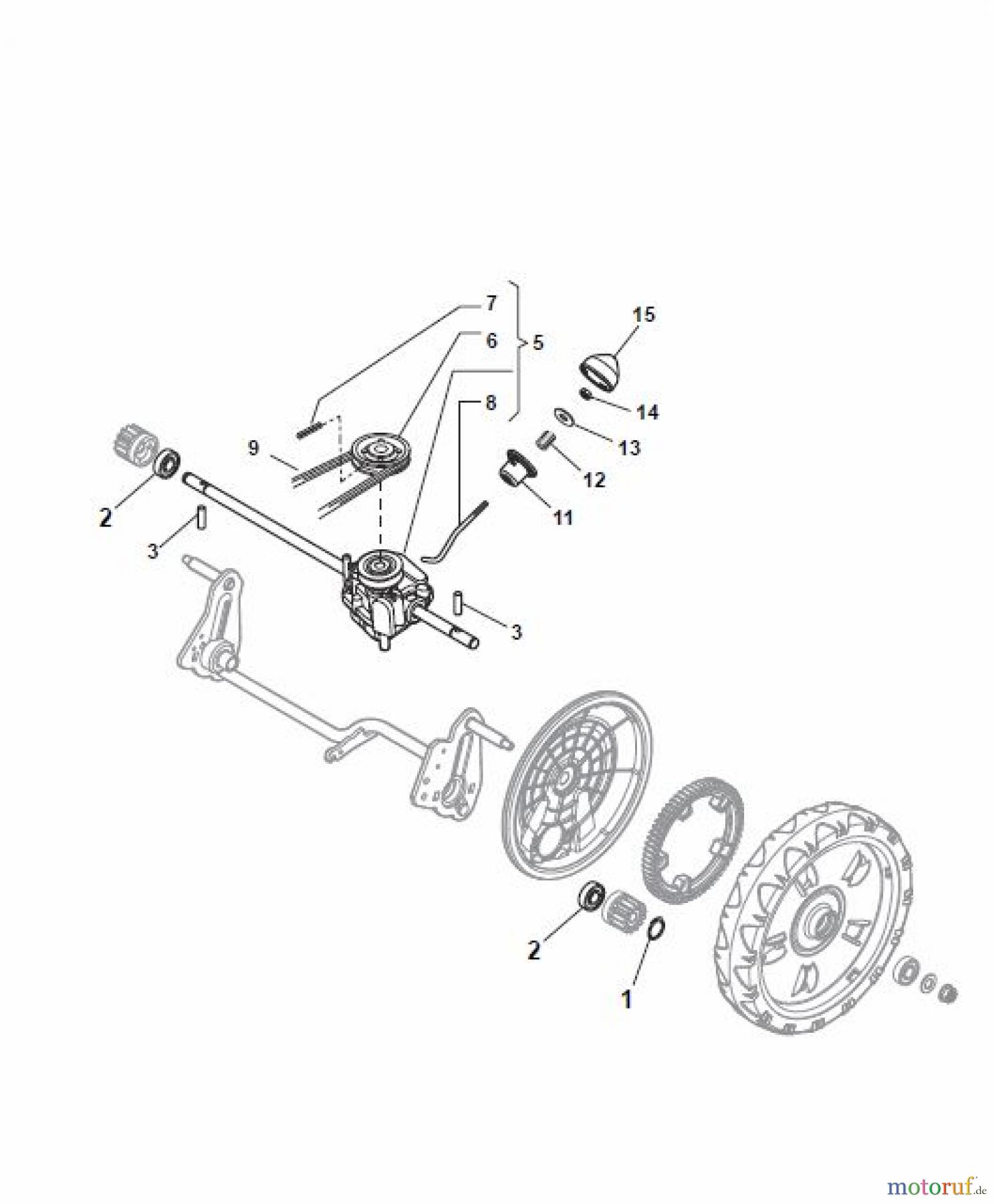  Global Garden Products GGP Rasenmäher Baujahr 2017 Benzin Mit Antrieb 2017 NTL 534 W TR/E - W TRQ/E Transmission