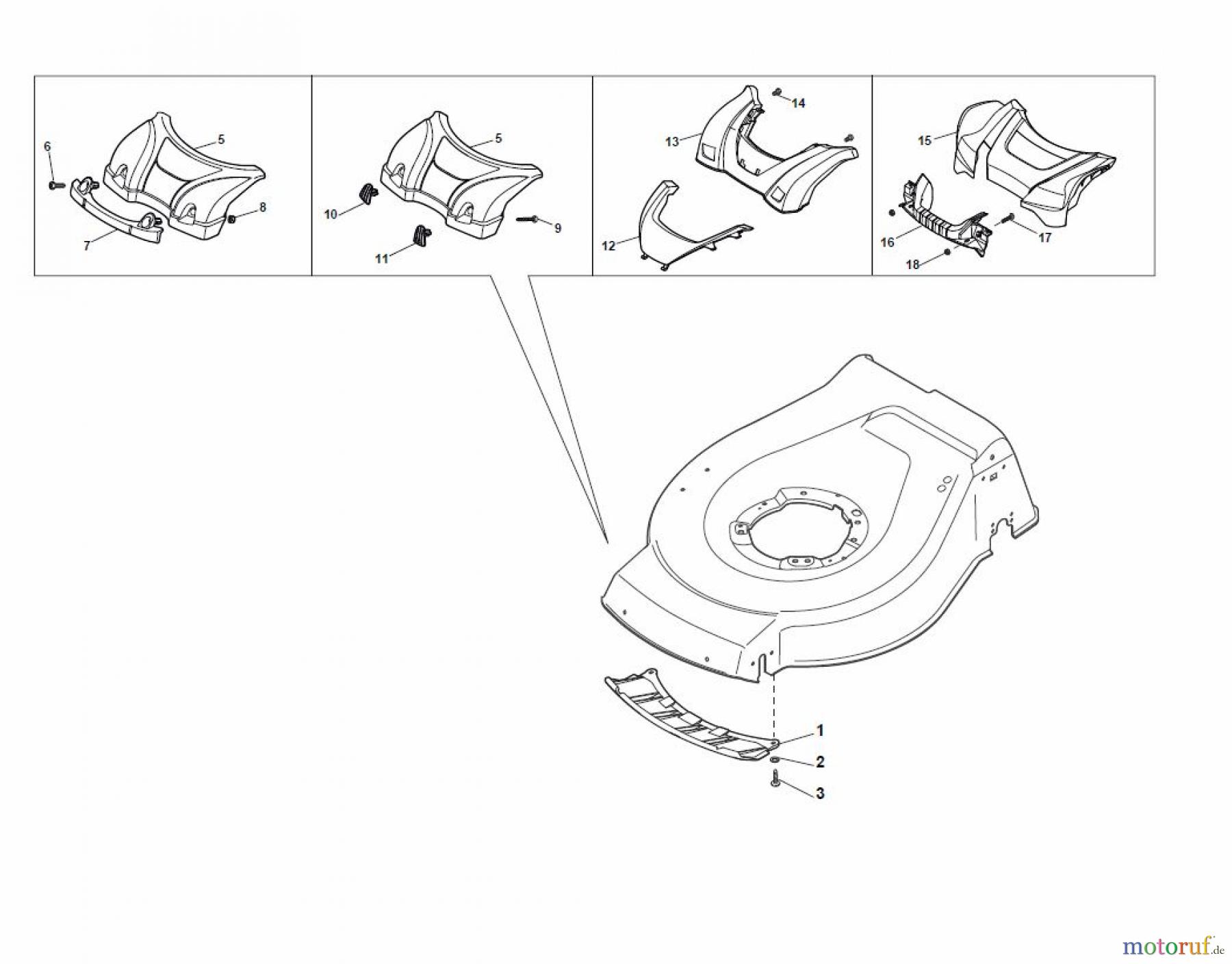 Global Garden Products GGP Rasenmäher Baujahr 2017 Benzin Mit Antrieb 2017 NTL 534 W TR/E 4S - W TRQ/E 4S Mask