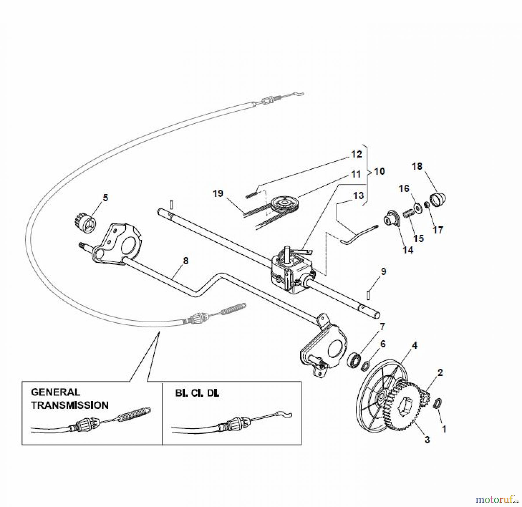 Global Garden Products GGP Rasenmäher Baujahr 2017 Benzin Mit Antrieb 2017 PAN 504 TR/E Transmission