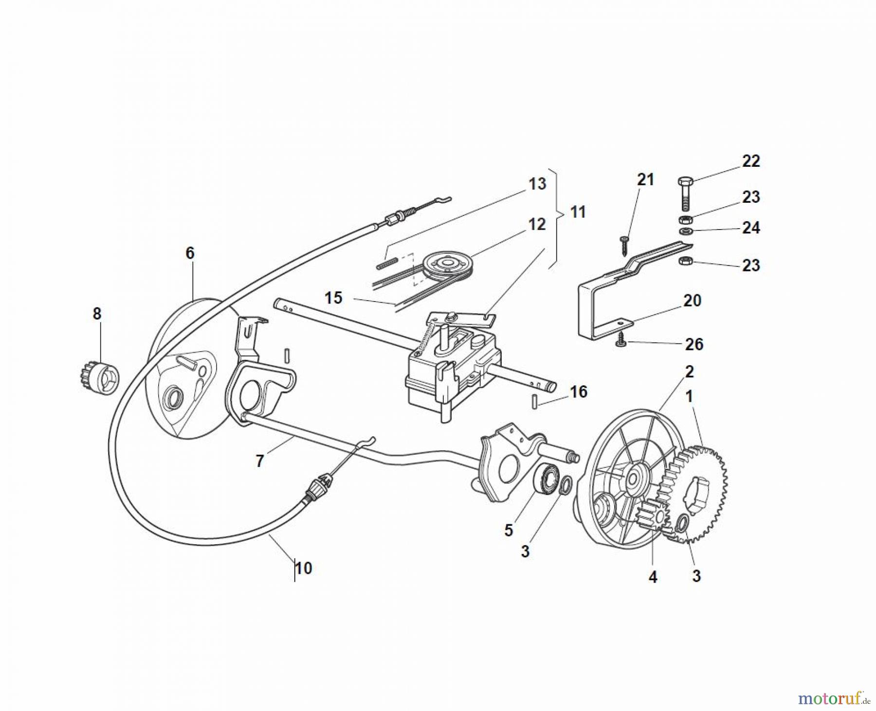 Global Garden Products GGP Rasenmäher Baujahr 2017 Benzin Mit Antrieb 2017 T 484 TR Transmission