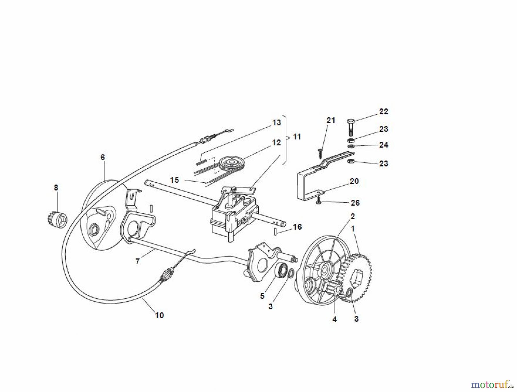  Global Garden Products GGP Rasenmäher Baujahr 2017 Benzin Mit Antrieb 2017 T 484 TR/E Transmission