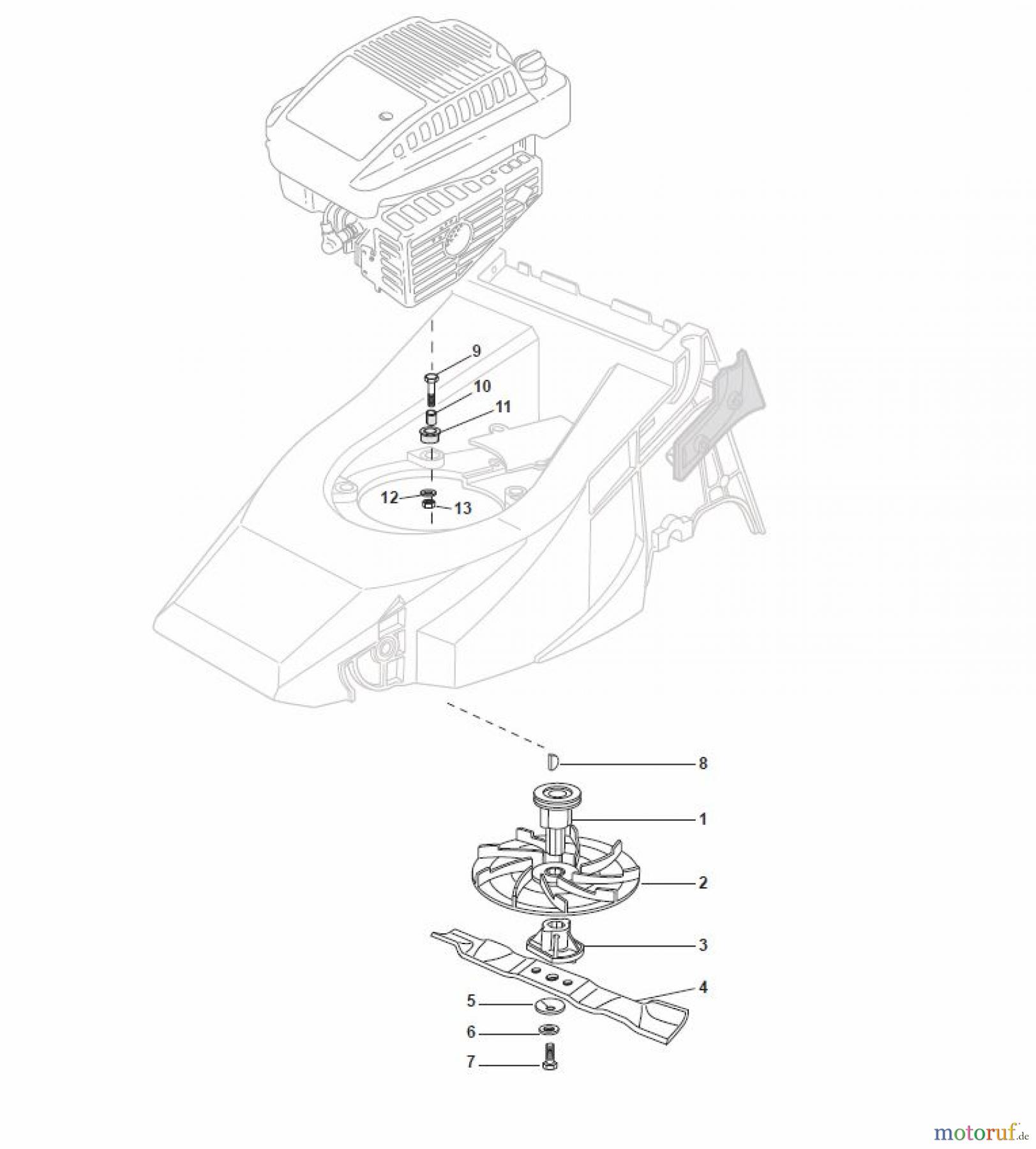  Global Garden Products GGP Rasenmäher Baujahr 2017 Benzin Mit Antrieb 2017 T 484 TR/E Blade
