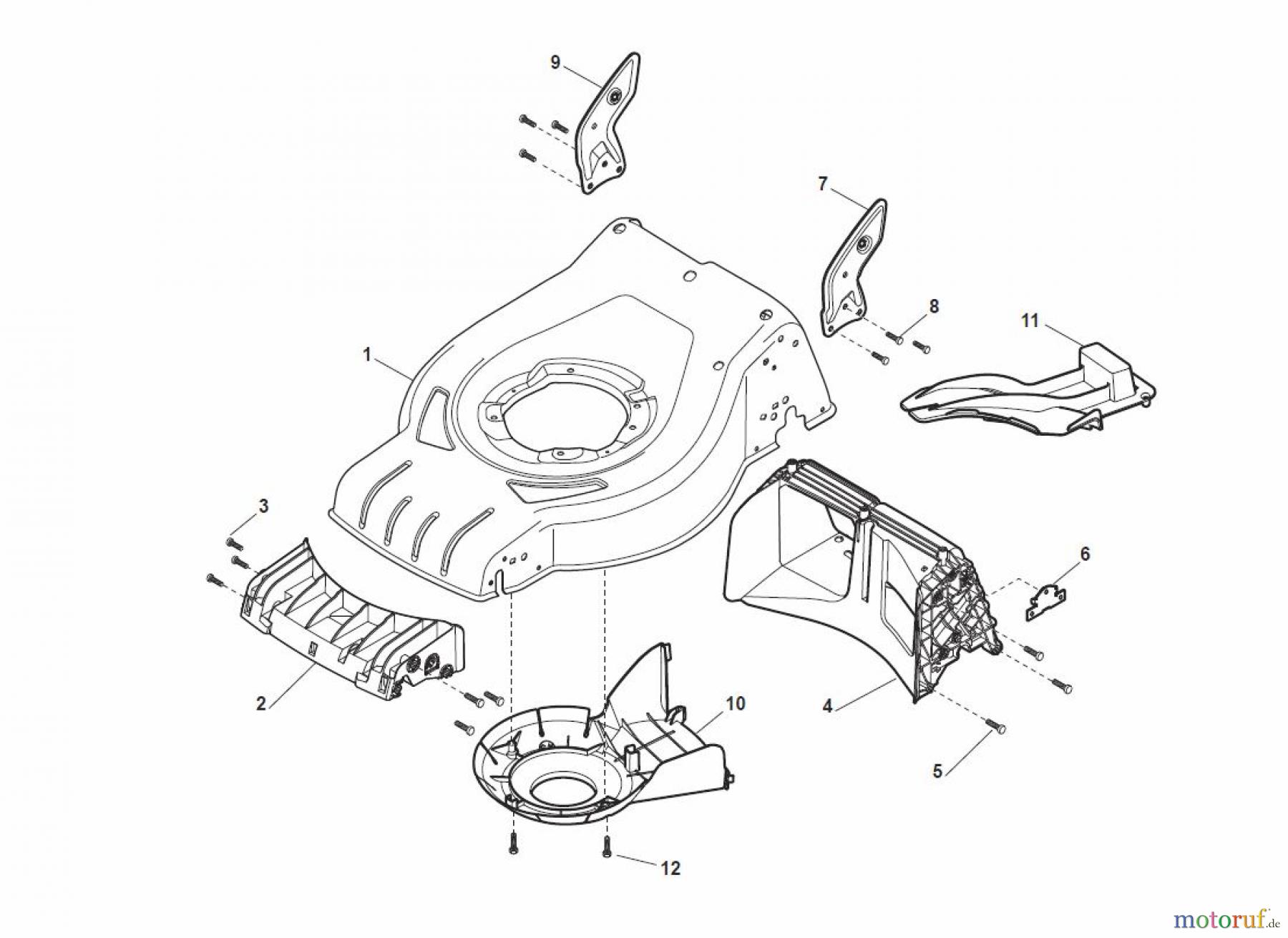 Global Garden Products GGP Rasenmäher Baujahr 2017 Benzin Ohne Antrieb 2017 CR-CS 434 W Deck - CR