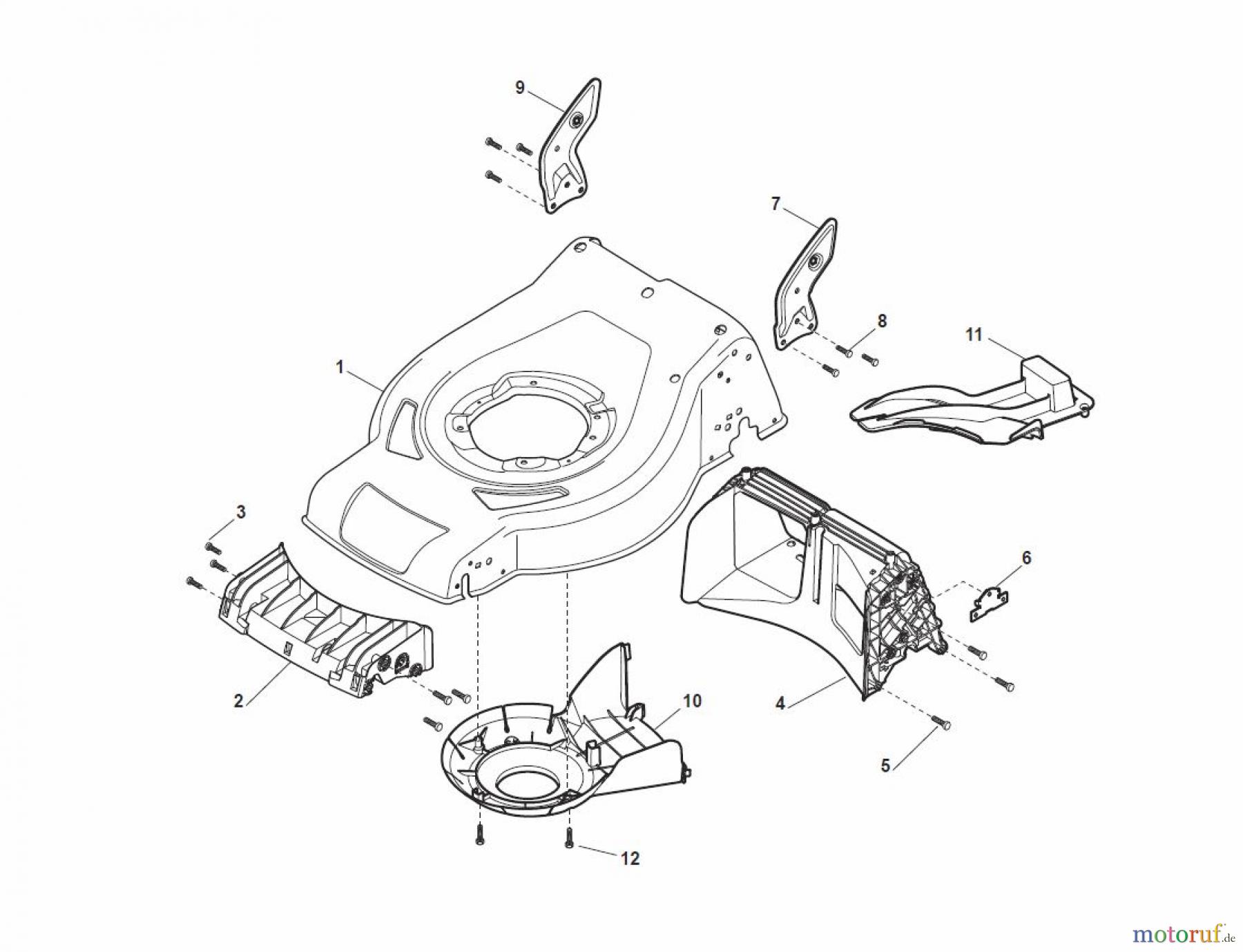 Global Garden Products GGP Rasenmäher Baujahr 2017 Benzin Ohne Antrieb 2017 CR-CS 434 W Deck - CS