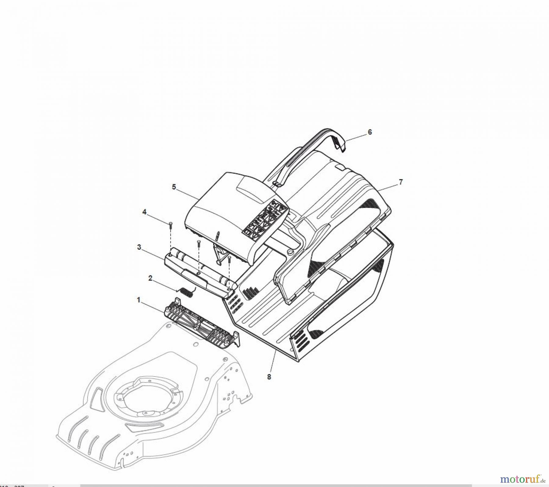 Global Garden Products GGP Rasenmäher Baujahr 2017 Benzin Ohne Antrieb 2017 CR-CS 434 W Grass-Catcher
