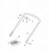 Global Garden Products GGP Baujahr 2017 Benzin Ohne Antrieb 2017 ESL 534 Ersatzteile Handle, Lower Part