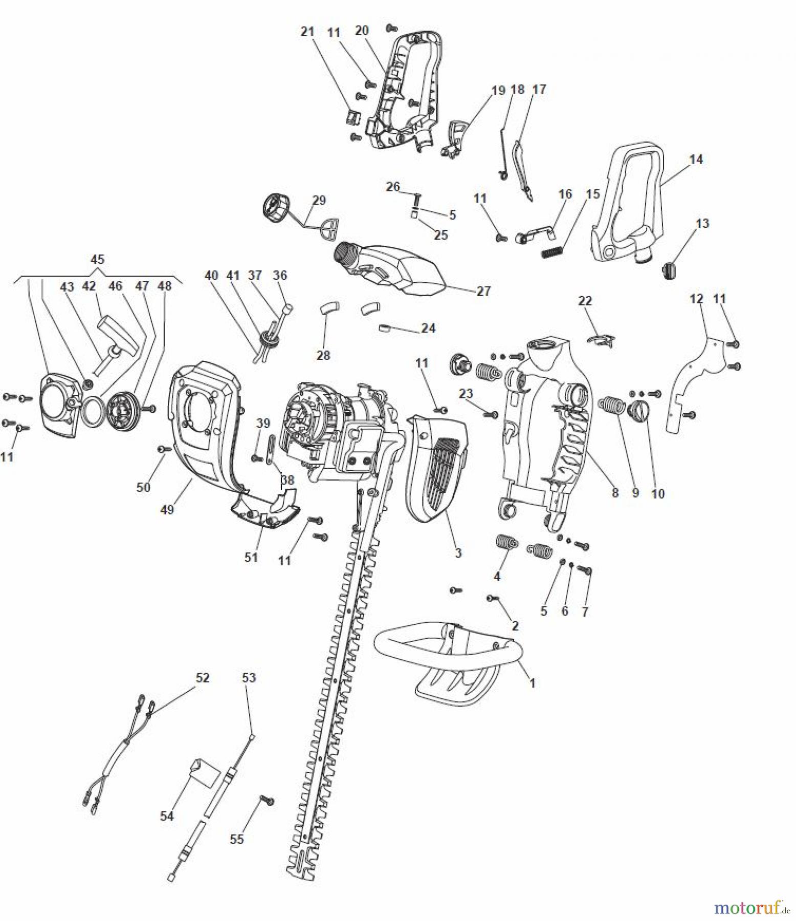  Global Garden Products GGP Heckenscheren Benzin 2017 H 60 Engine