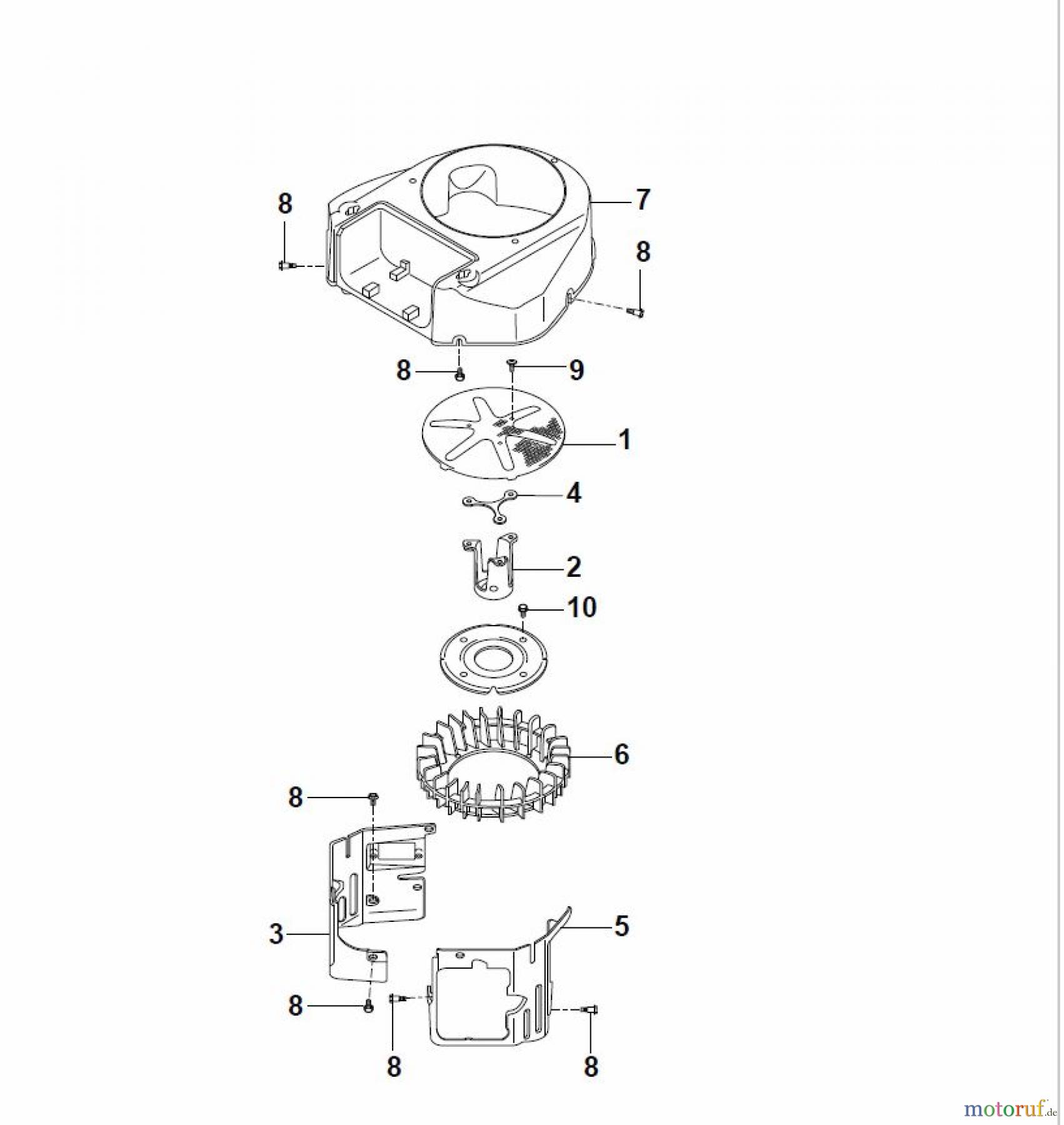 Global Garden Products GGP Motoren 2017 FS481V-AS58 Kawasaki Cooling-Equipment