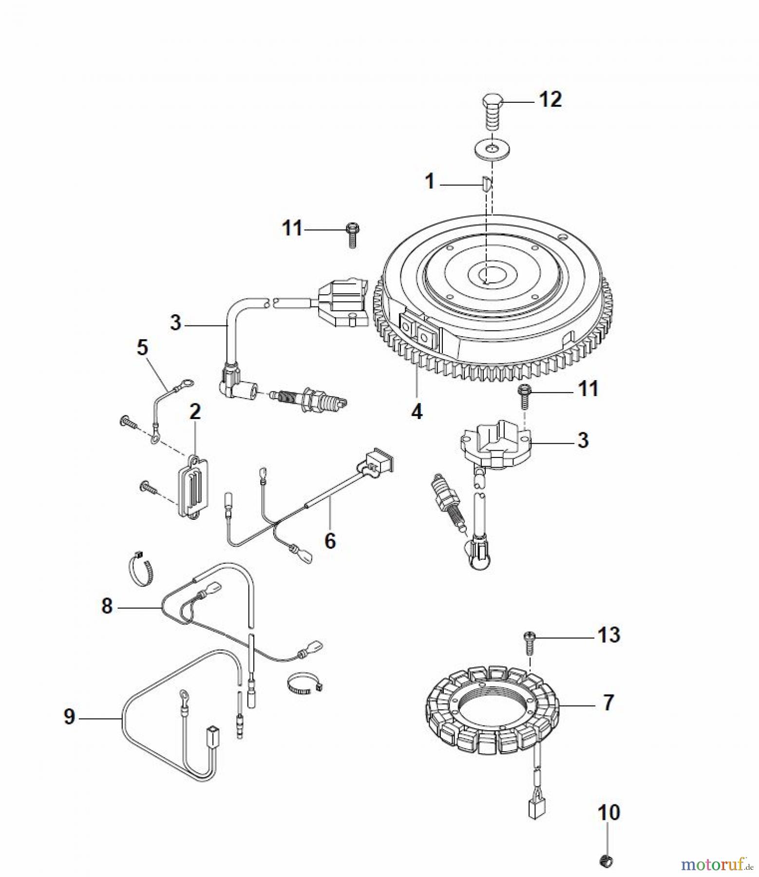 Global Garden Products GGP Motoren 2017 FS481V-AS58 Kawasaki Electric-Equipment