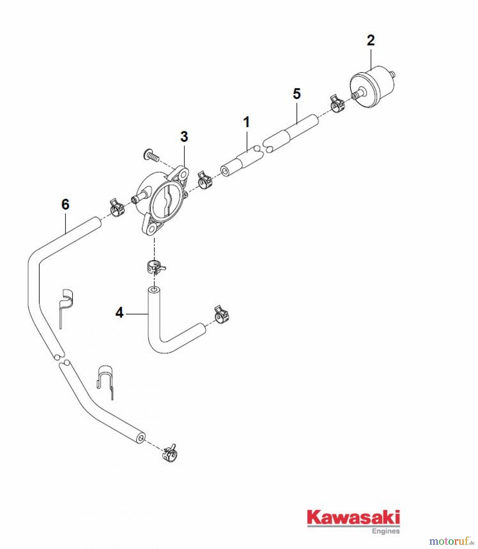 Global Garden Products GGP Motoren 2017 FS600V-AS50 Kawasaki Fuel-Tank/Fuel-Valve