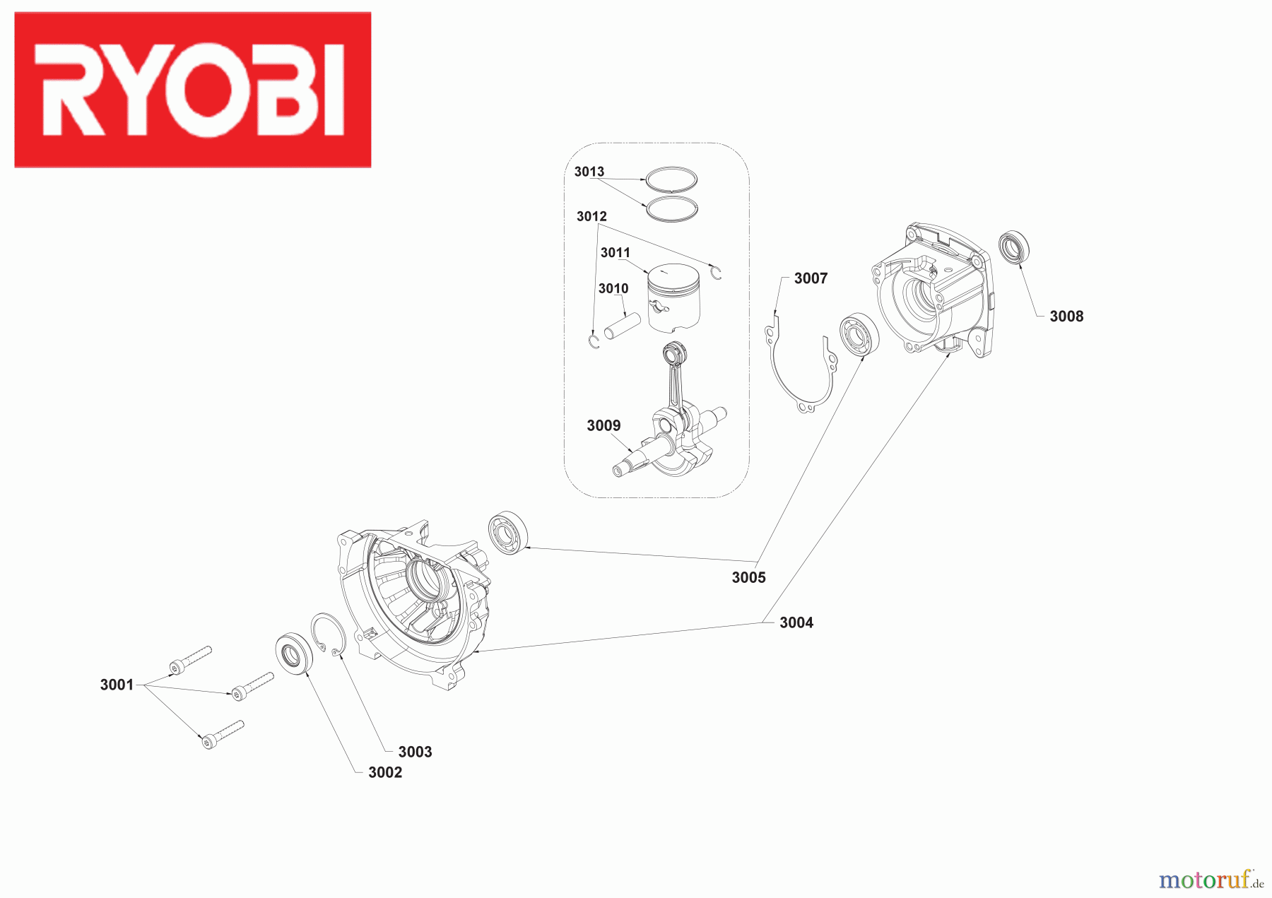  Ryobi Rasentrimmer Benzin RLT254CDSO 25,4 cm³ Motortrimmer 4000462087  Seite 3