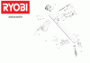 Ryobi Benzin RBC31SBO 31 cm³ 2-Takt Motorsense mit Bikehandle-Griff 4000444991 Ersatzteile Seite 1