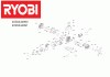Ryobi Benzin RBC31SBO 31 cm³ 2-Takt Motorsense mit Bikehandle-Griff 4000444991 Ersatzteile Seite 2