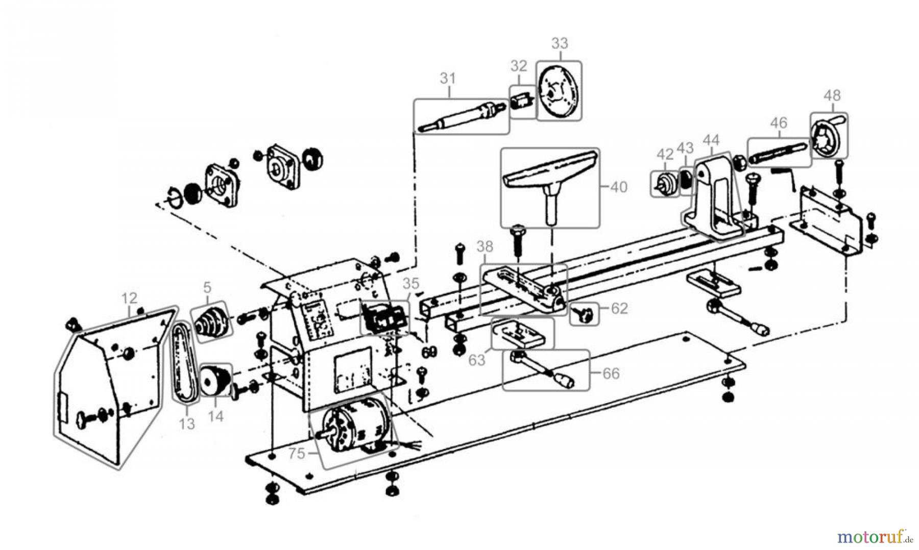Güde Holzbearbeitung Drechselmaschinen DRECHSELBANK-SET 1000 - 00501 FSL00501-01