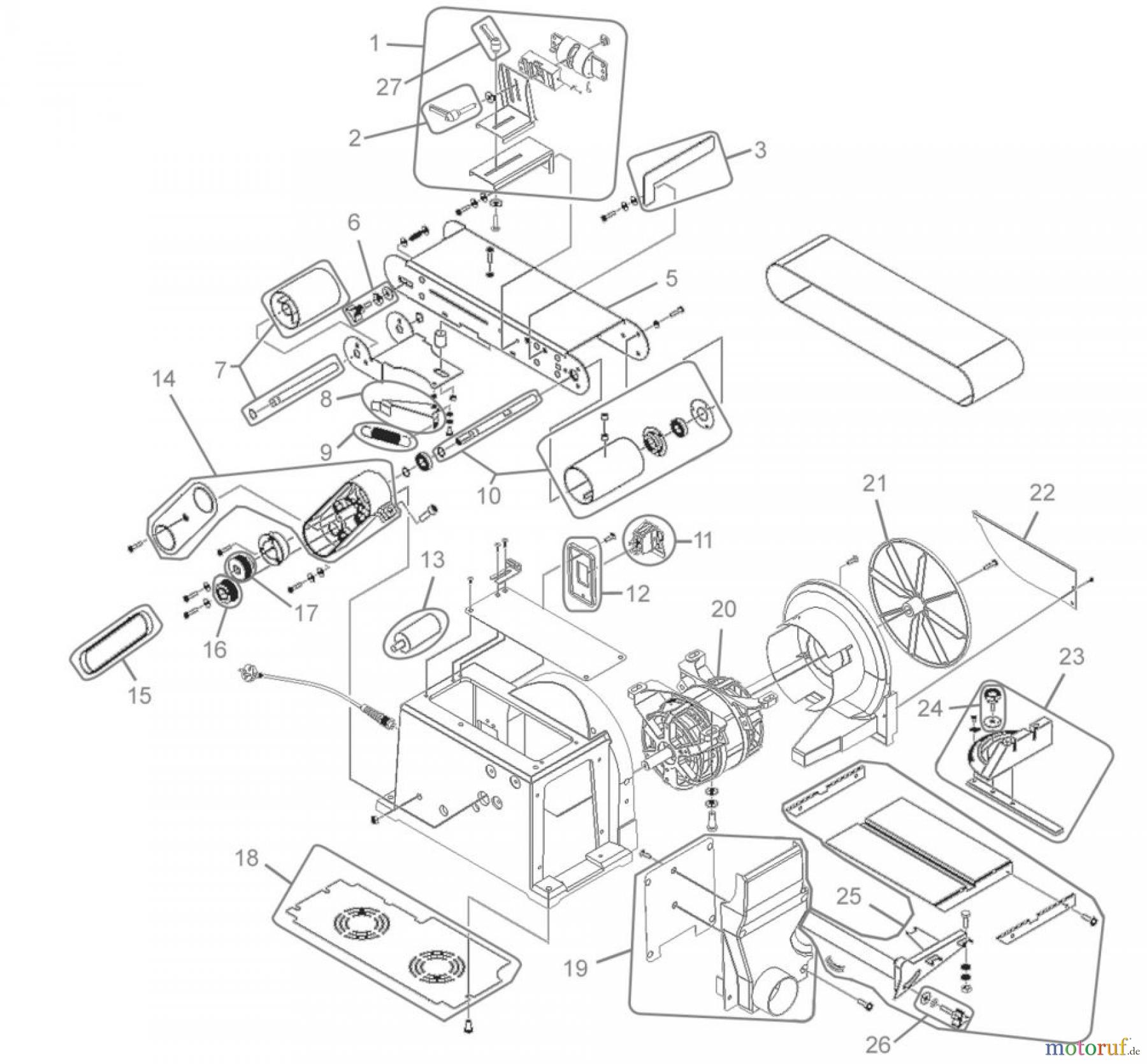 Güde Holzbearbeitung Schleifmaschinen BAND-& TELLERSCHLEIFER 6500 PRO - 75840 FSL75840-01