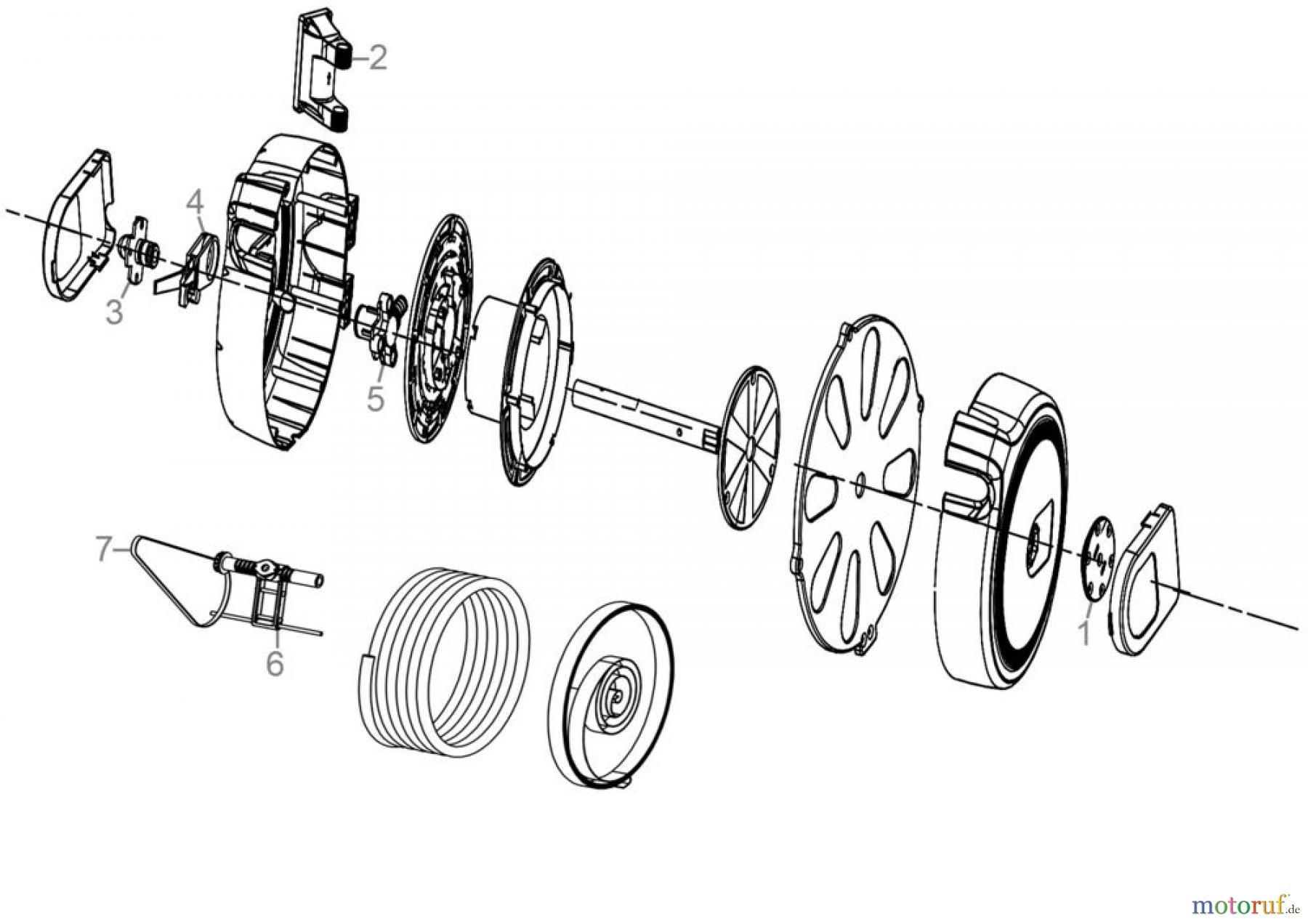 Güde Gartentechnik weitere Gartengeräte AUTOMATIK SCHLAUCHTROMMEL 30-2-1 ½“ - 93903 FSL93903-01