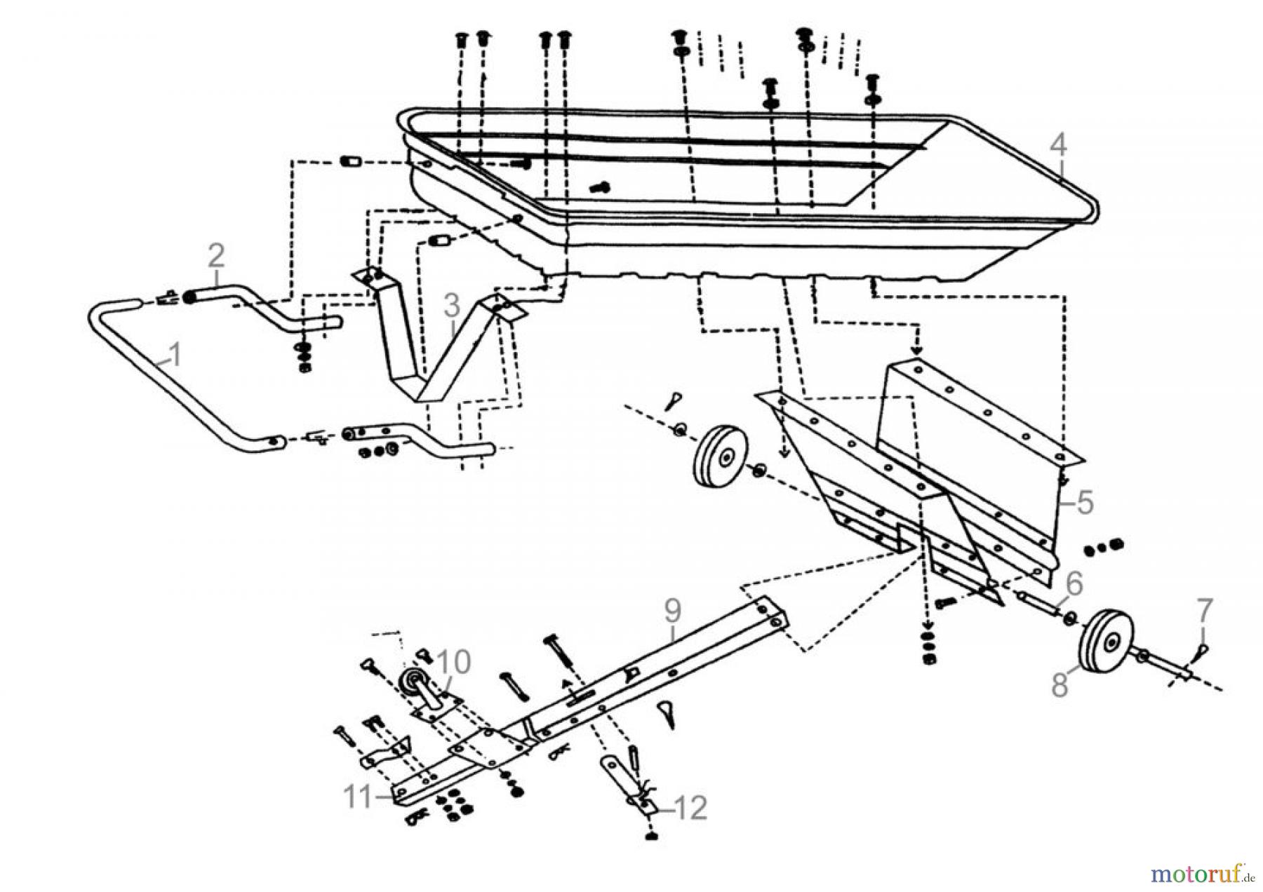  Güde Gartentechnik Gartenwagen GARTENWAGEN GGW 501 - 94323 FSL94323-01