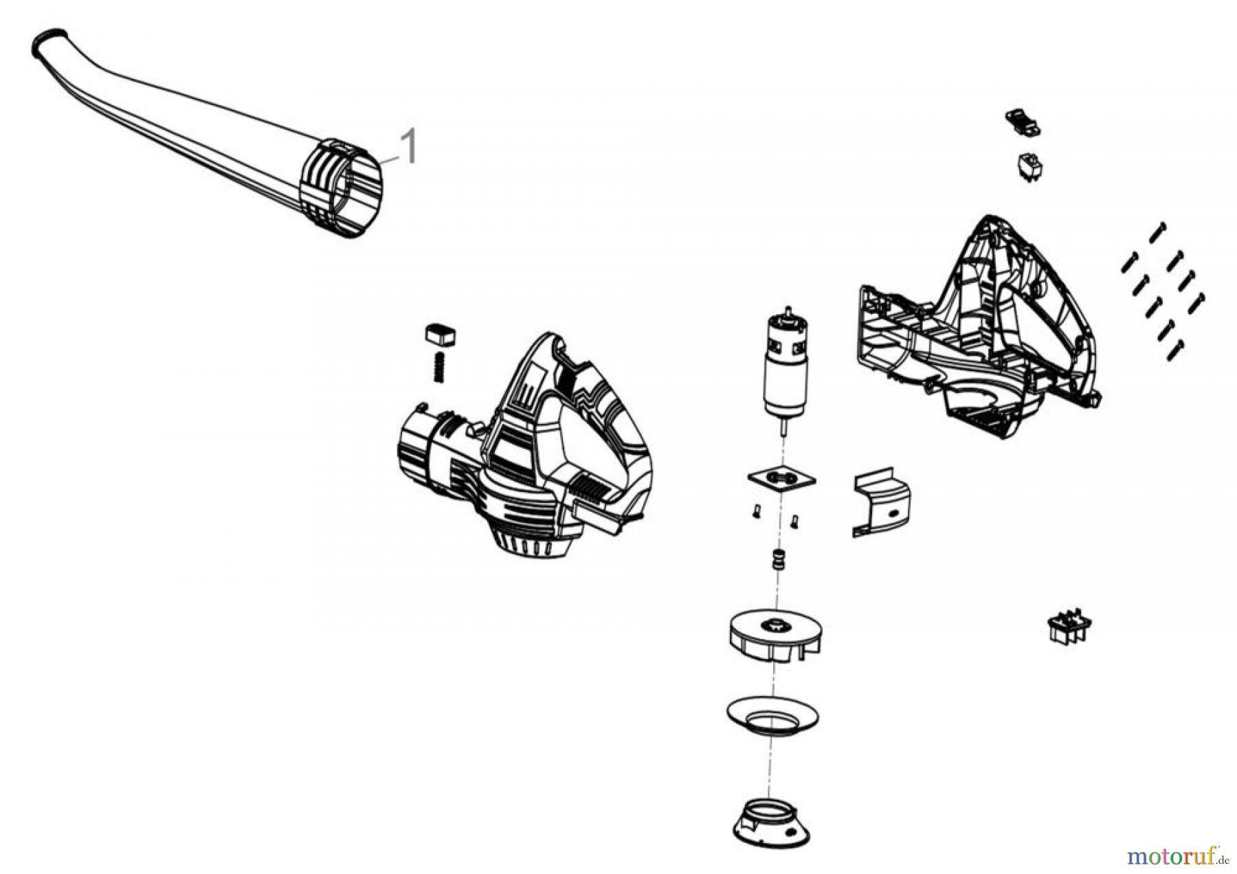 Güde Gartentechnik Laub-Sauger & Bläser Akku LAUBBLÄSER LB 18-201-05 - 58589 FSL58589-01