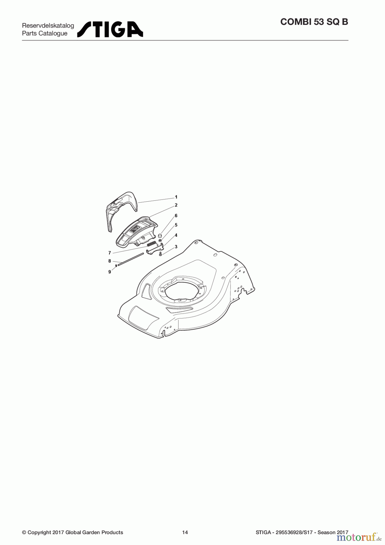 Stiga Rasenmäher Baujahr 2017 Benzin Mit Antrieb 2017 COMBI 53 SQ B 295536928/S17 - Season 2017 Protection, Belt