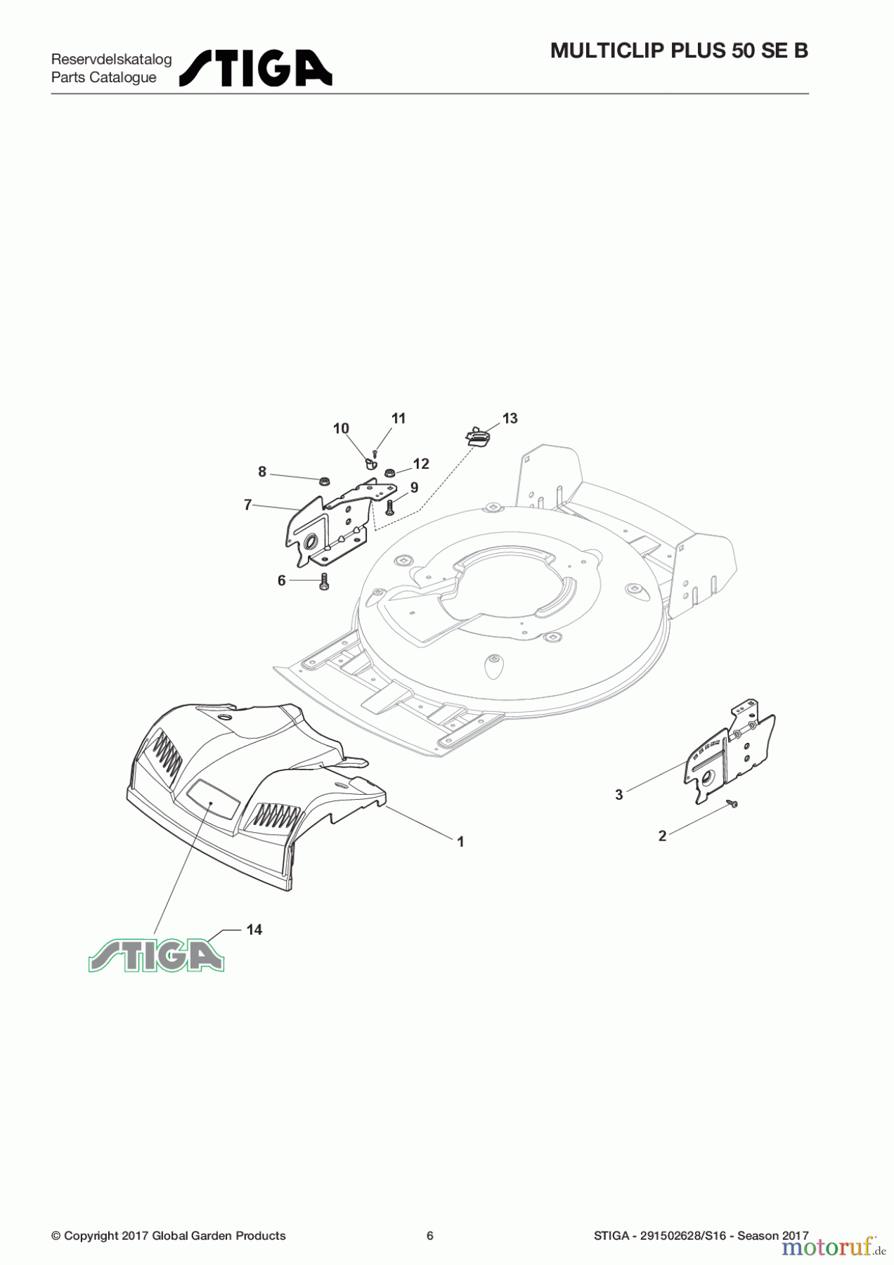  Stiga Rasenmäher Baujahr 2017 Benzin Mit Antrieb 2017 MULTICLIP PLUS 50 SE B 291502628/S16 - Season 2017 Mask