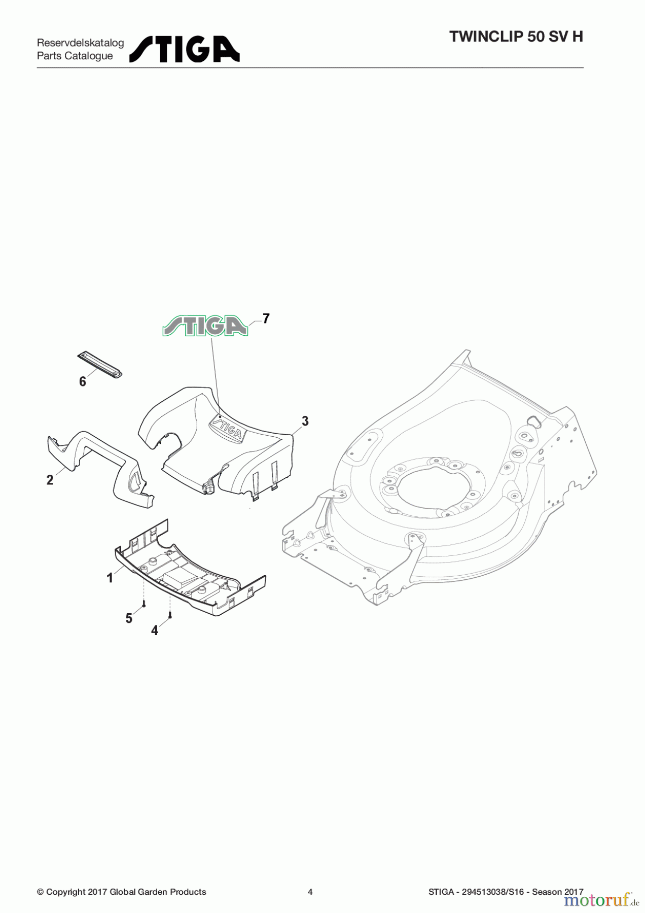 Stiga Rasenmäher Baujahr 2017 Benzin Mit Antrieb 2017 TWINCLIP 50 SV H 294513038/S16 - Season 2017 Mask