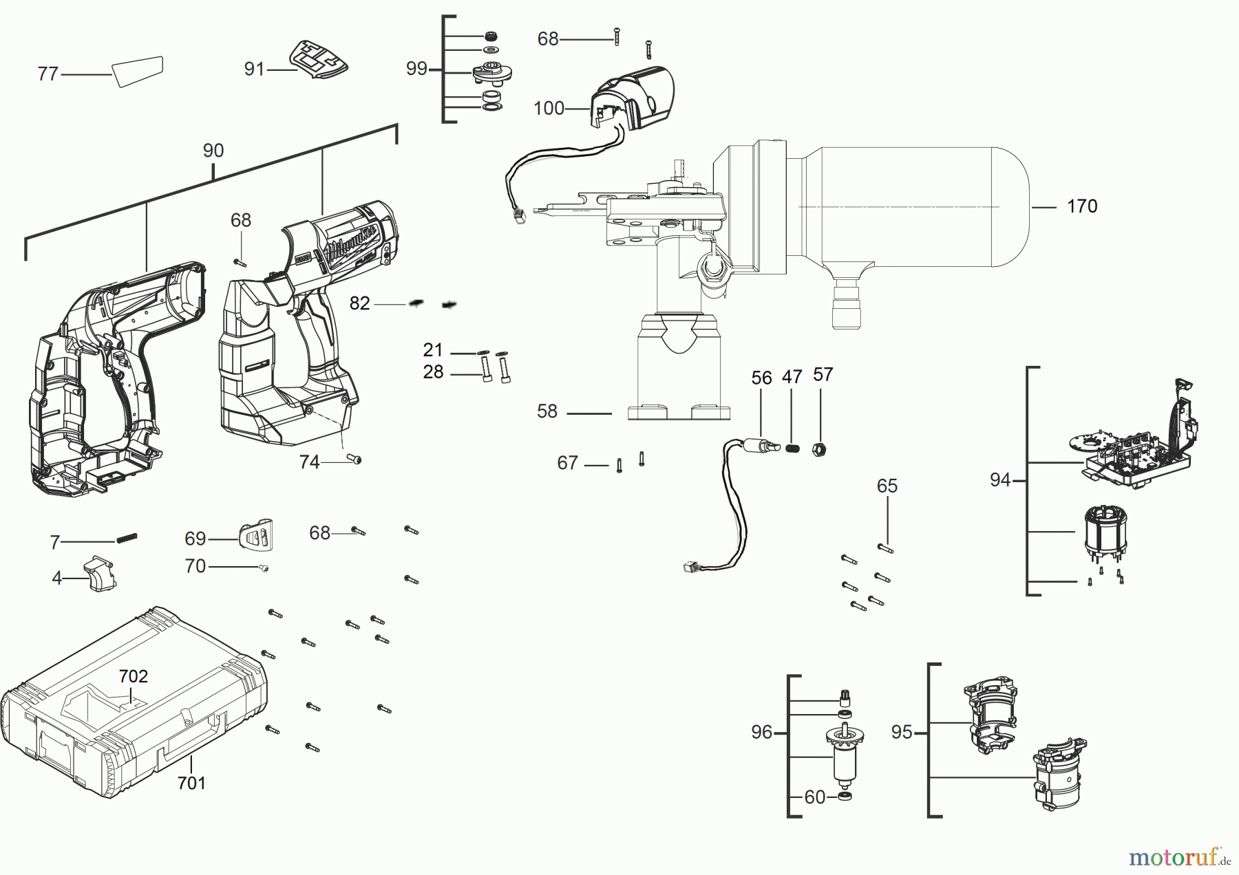 Milwaukee Akku-Geräte Befestigen NAGLER M18 CN15GA Seite 1