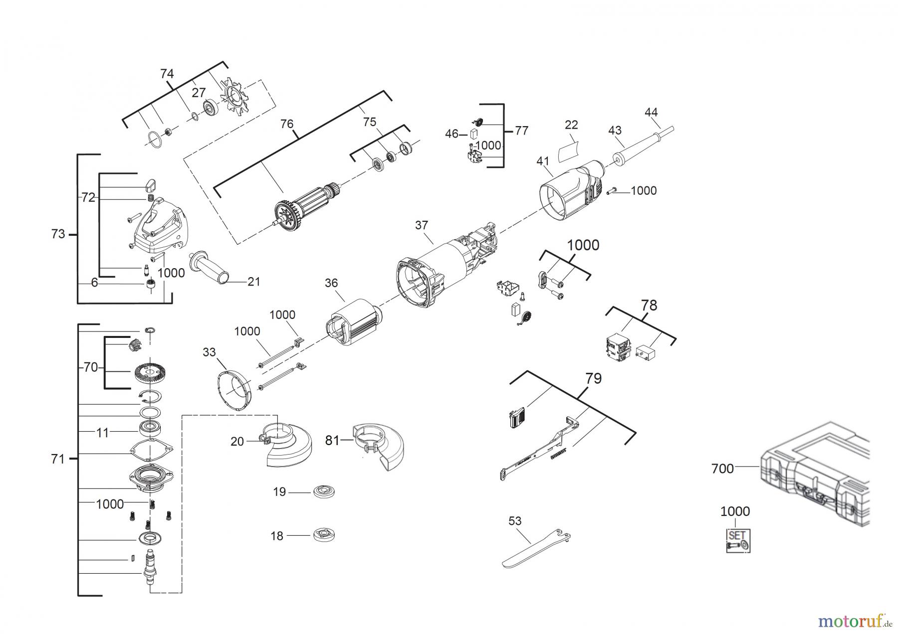 AEG Powertools Metallbearbeitung Winkelschleifer WS 8-115 S Winkelschleifer Seite 1