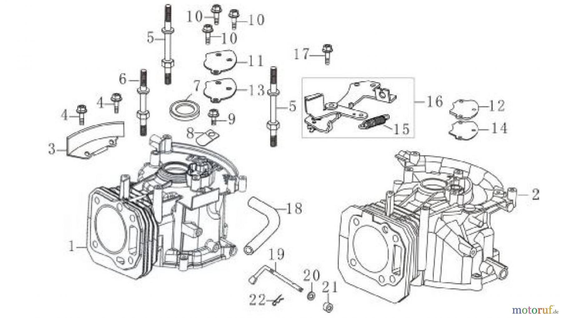 LONCIN Motoren LC1P68FA, LC1P70FA, LC1P70F Kurbelwelle
