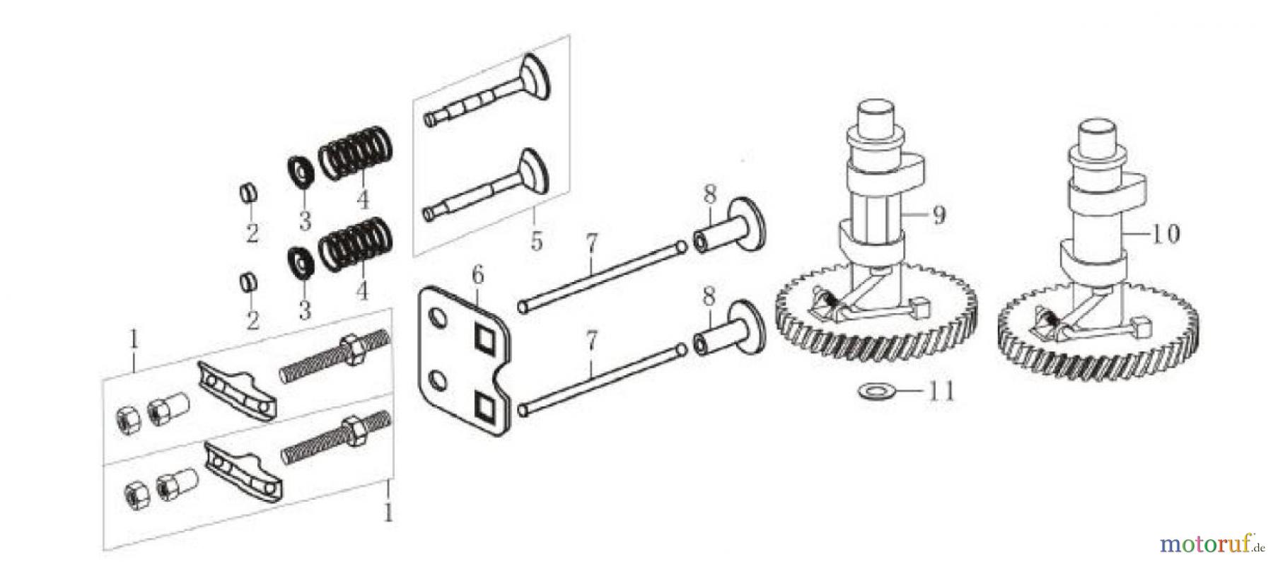 LONCIN Motoren LC1P68FA, LC1P70FA, LC1P70F Nockenwelle