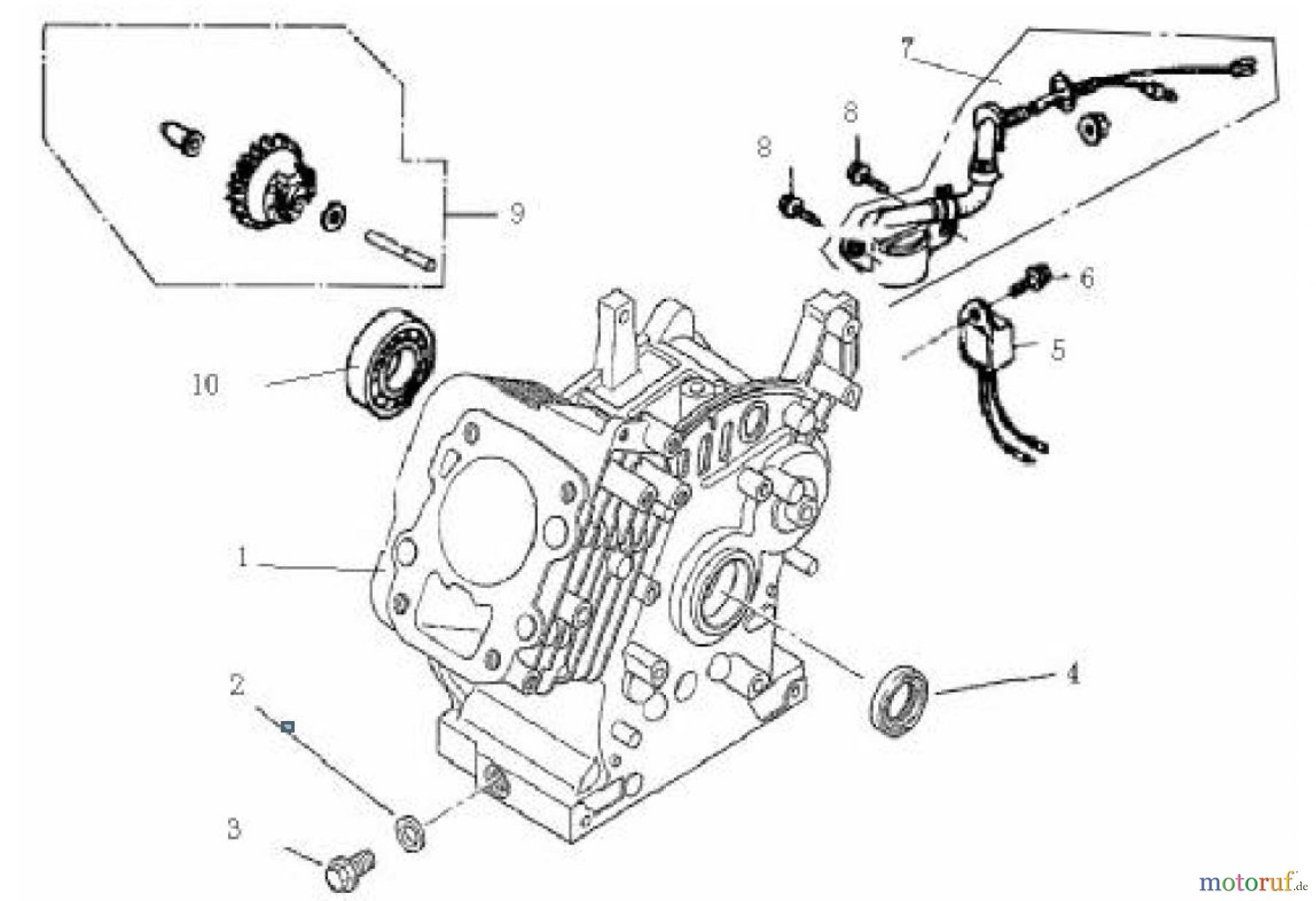  LONCIN Motoren LC154F Kurbelgehäuse