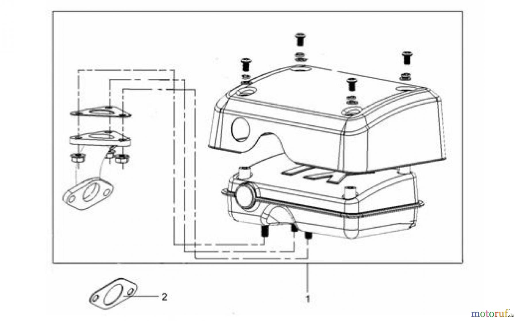 LONCIN Motoren LC154F Auspuff