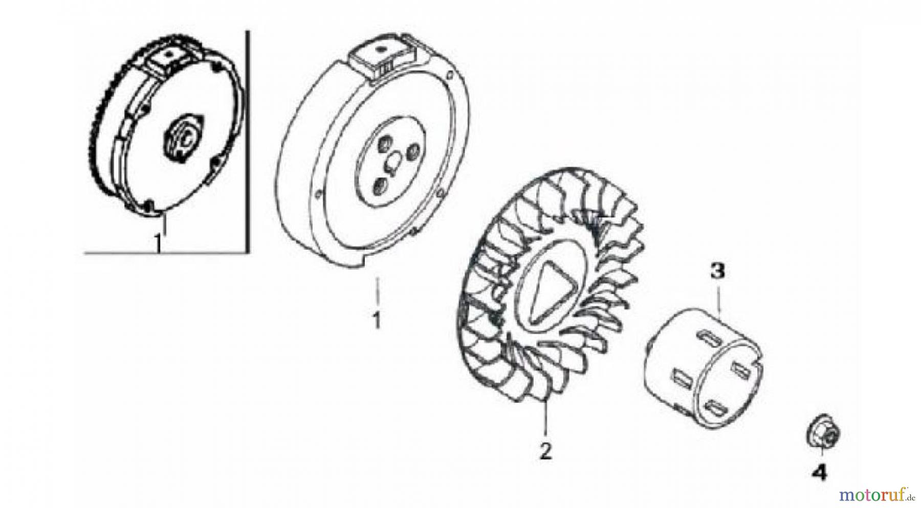  LONCIN Motoren LC190F, LC190FD, LC185F, LC185FD Schwungrad