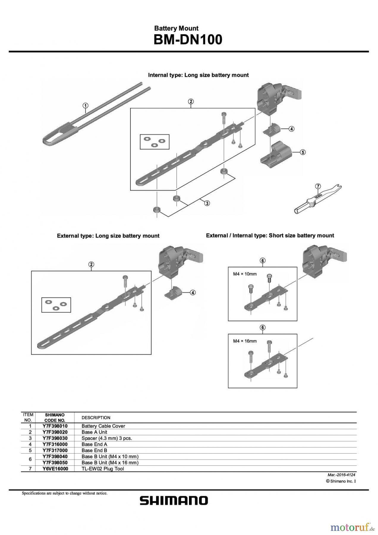 Shimano BM Akkuhalterung (E-Bike) BM-DN100