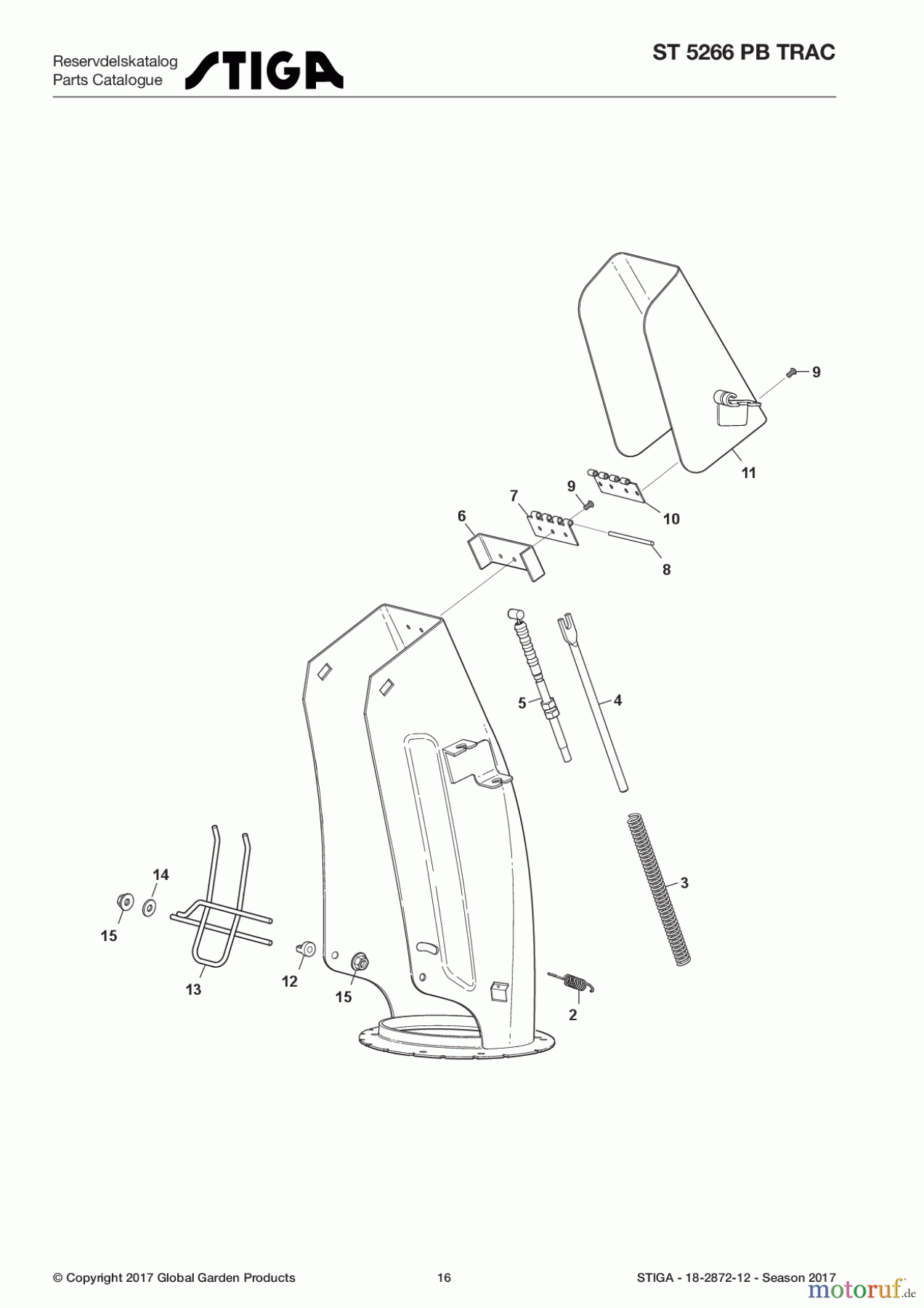 Stiga Schneefräsen Baujahr 2017 Schneefräsen Benzin 2017 ST 5266 PB TRAC 18-2872-12 - Season 2017 Chute