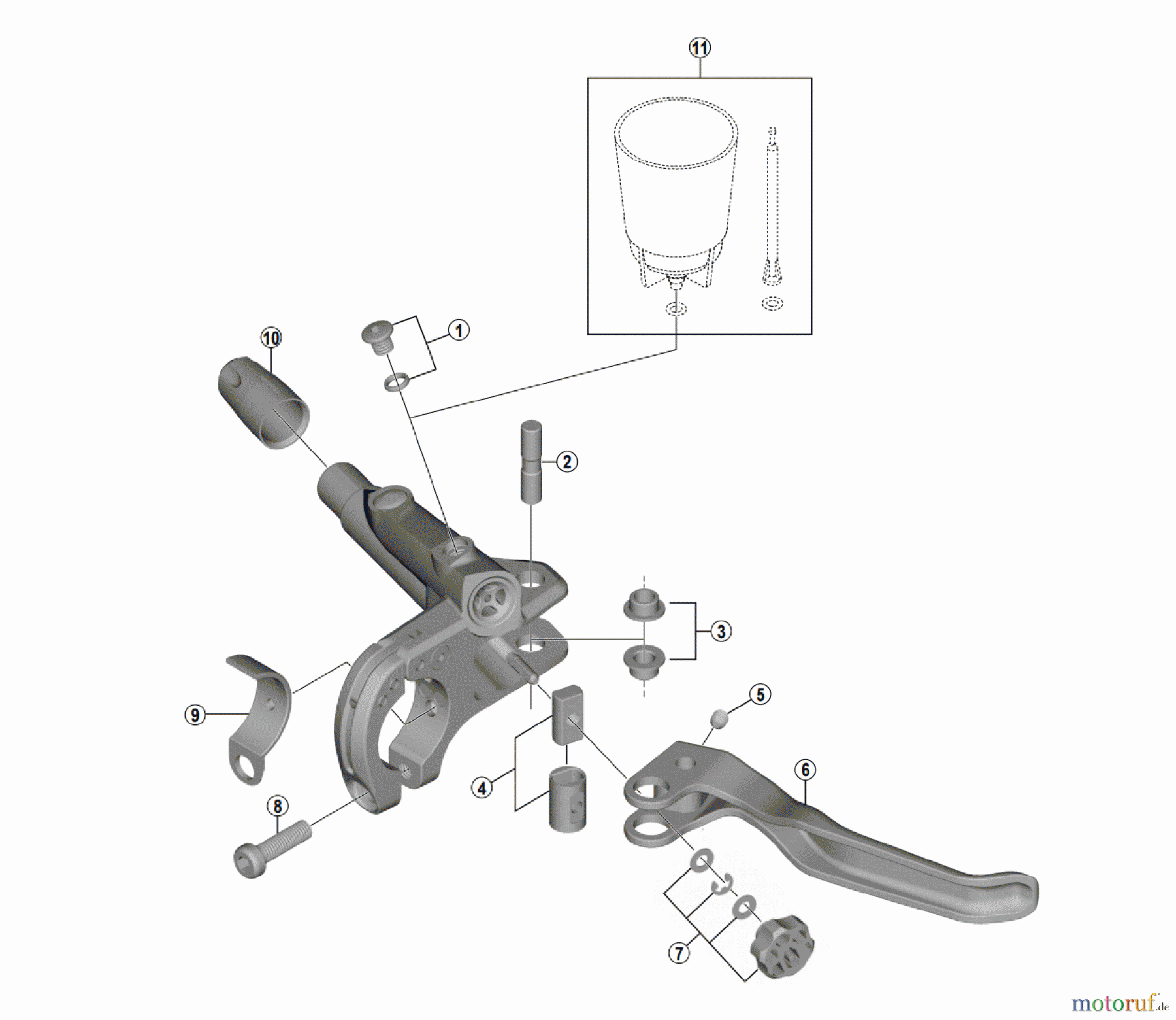 Shimano BL Brake Lever - Bremshebel BL-T8000 (4017) DEORE XT Brake Lever