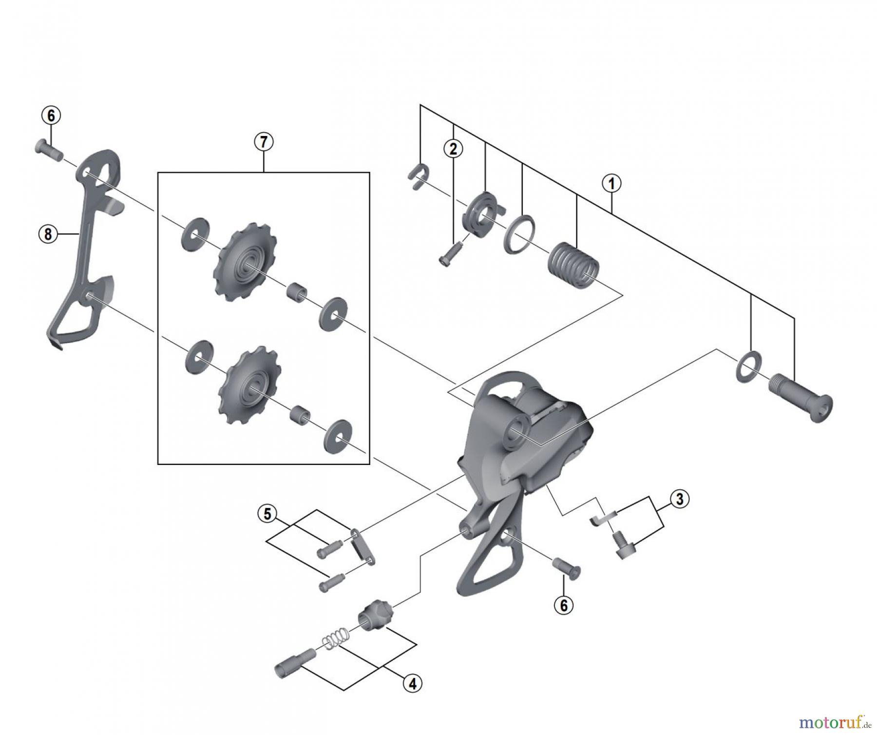 Shimano RD Rear Derailleur - Schaltwerk RD-R2000-SS / GS (8-speed) CLARIS Rear Derailleur