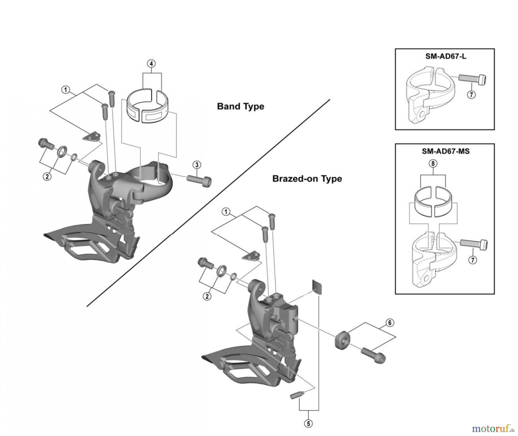Shimano FD Front Derailleur - Umwerfer FD-4703 TIAGRA Front Derailleur (3x10-speed)