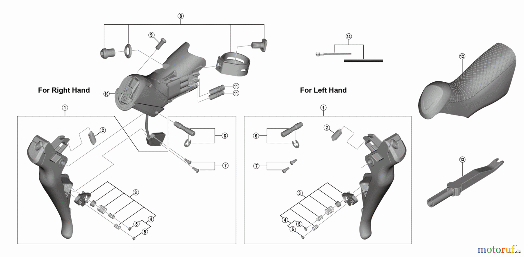 Shimano ST Rapidfire- Schaltbremshebel ST-R8050 ULTEGRA Dual Control Lever (2x11-speed)