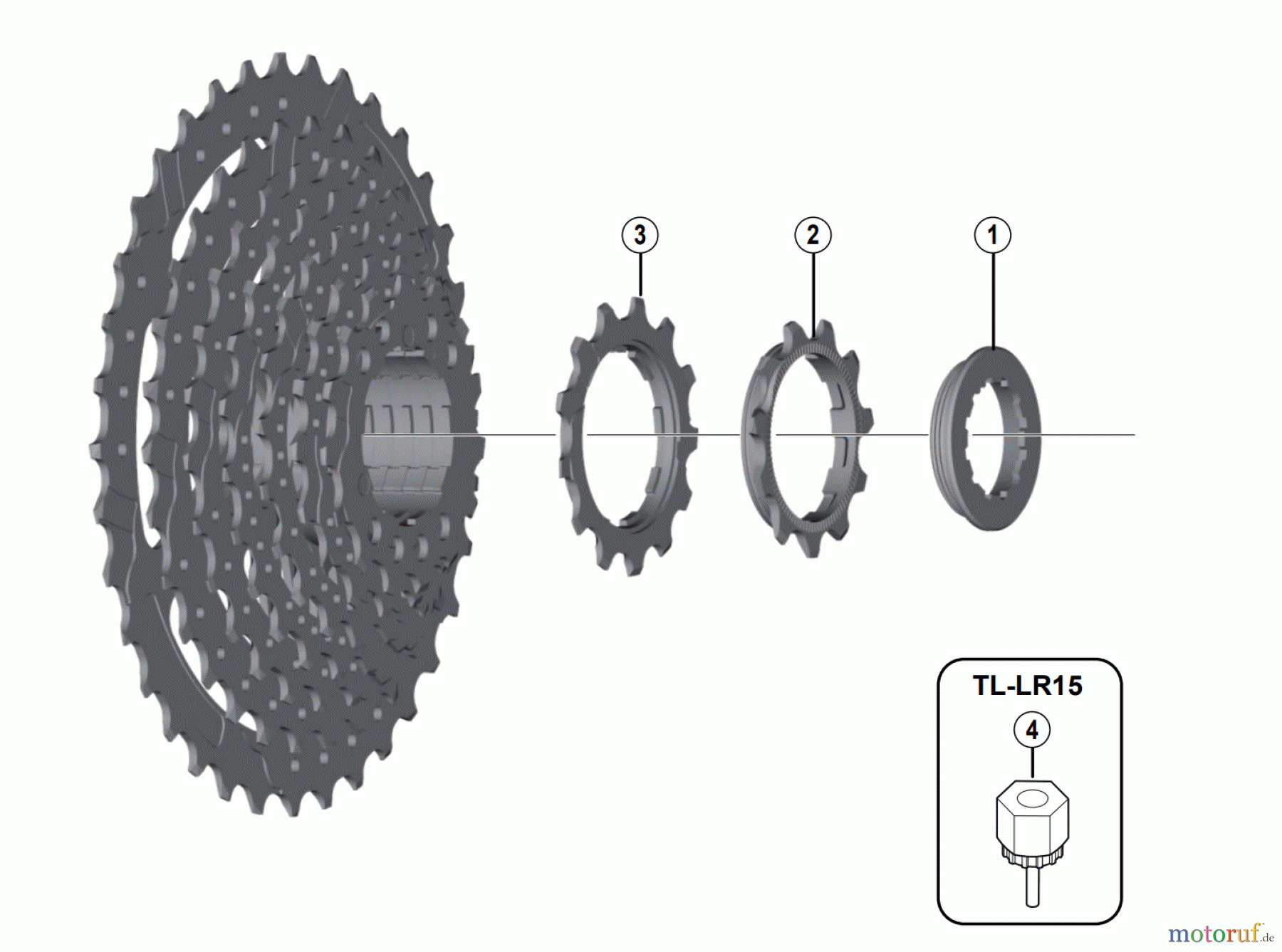 Shimano CS Cassette / Zahnkranz CS-HG201-9 Cassette Sprocket (9-speed)